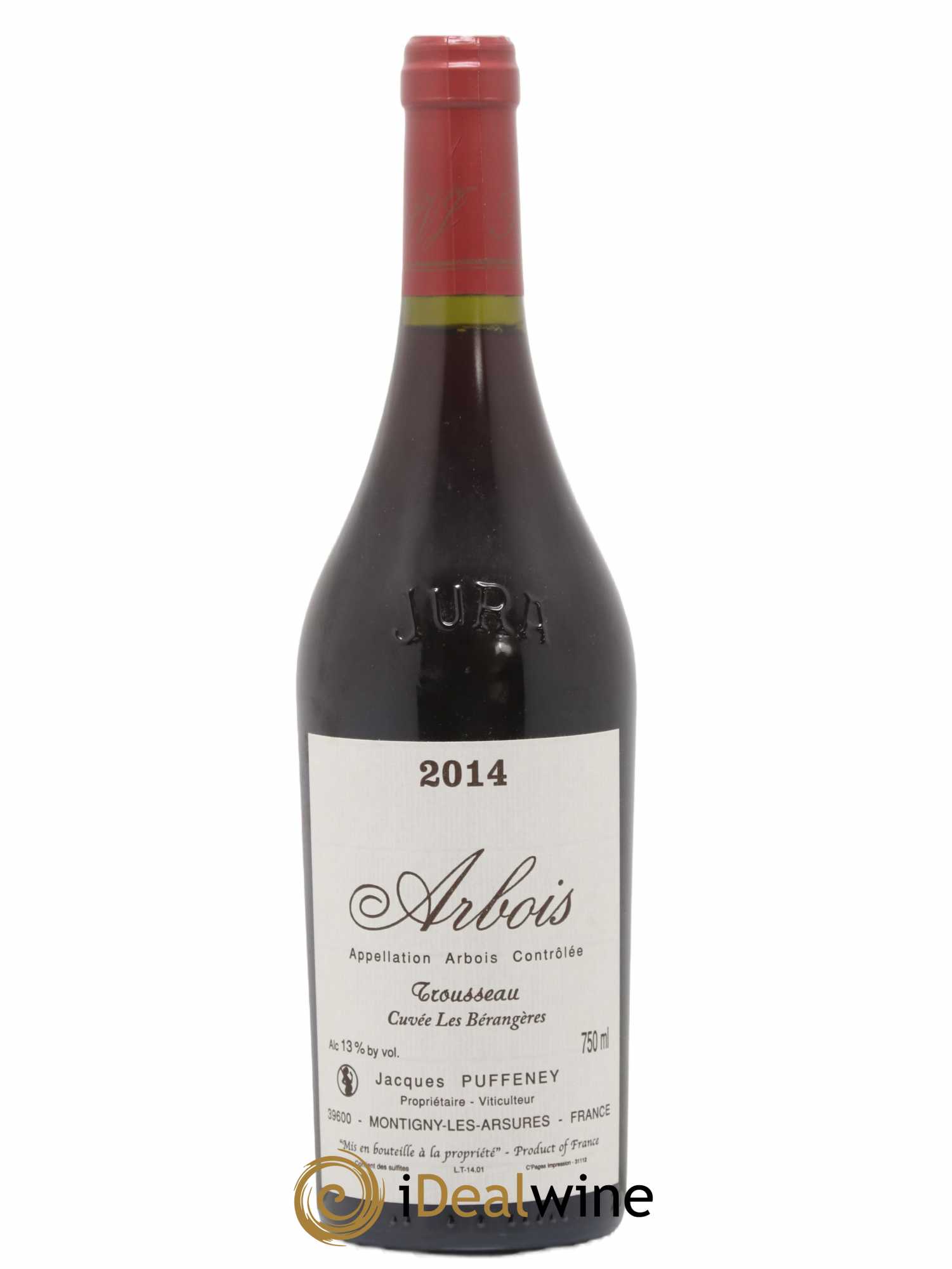 Arbois Trousseau Cuvée Les Bérangères Jacques Puffeney 2014 - Lot de 1 bouteille - 0