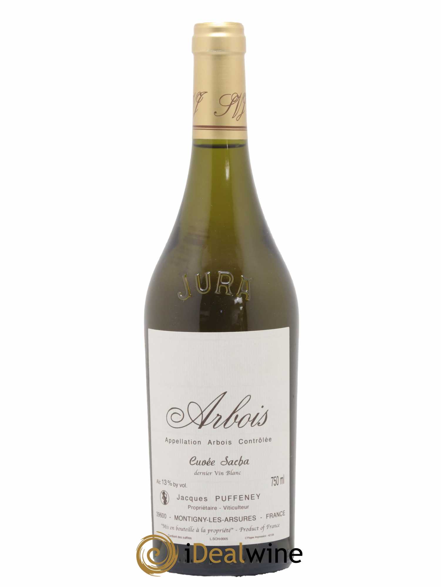 Arbois Cuvée Sacha Jacques Puffeney - Lot de 1 bouteille - 0