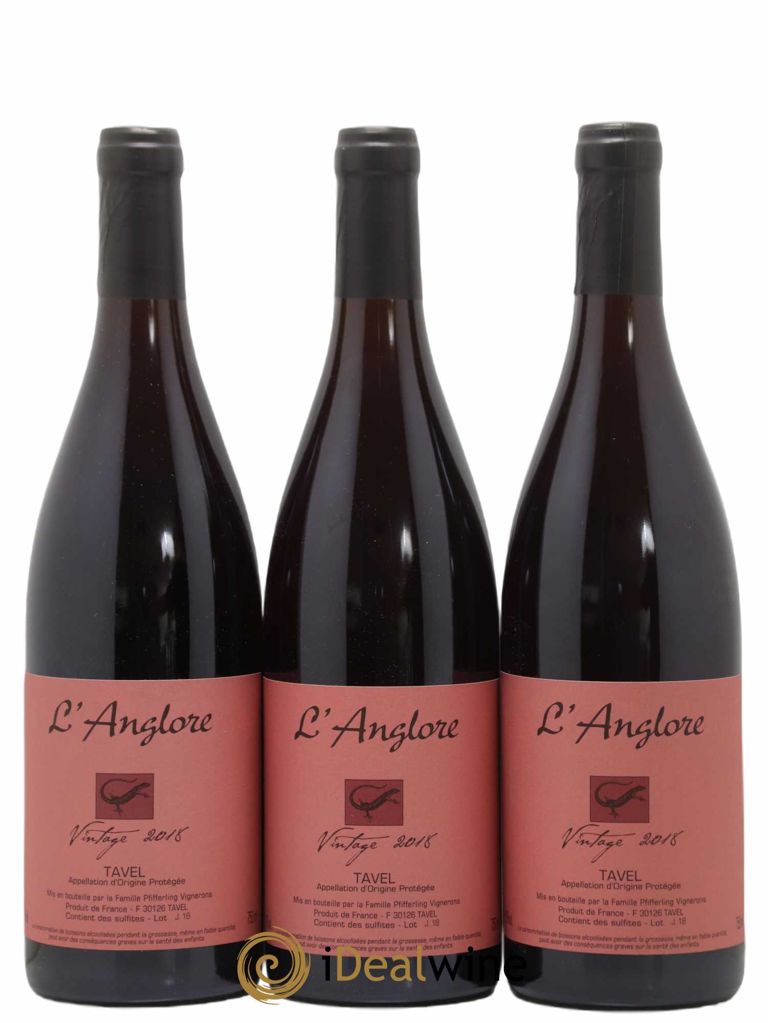 Tavel Vintage L'Anglore 2018 - Lot de 6 bouteilles - 2