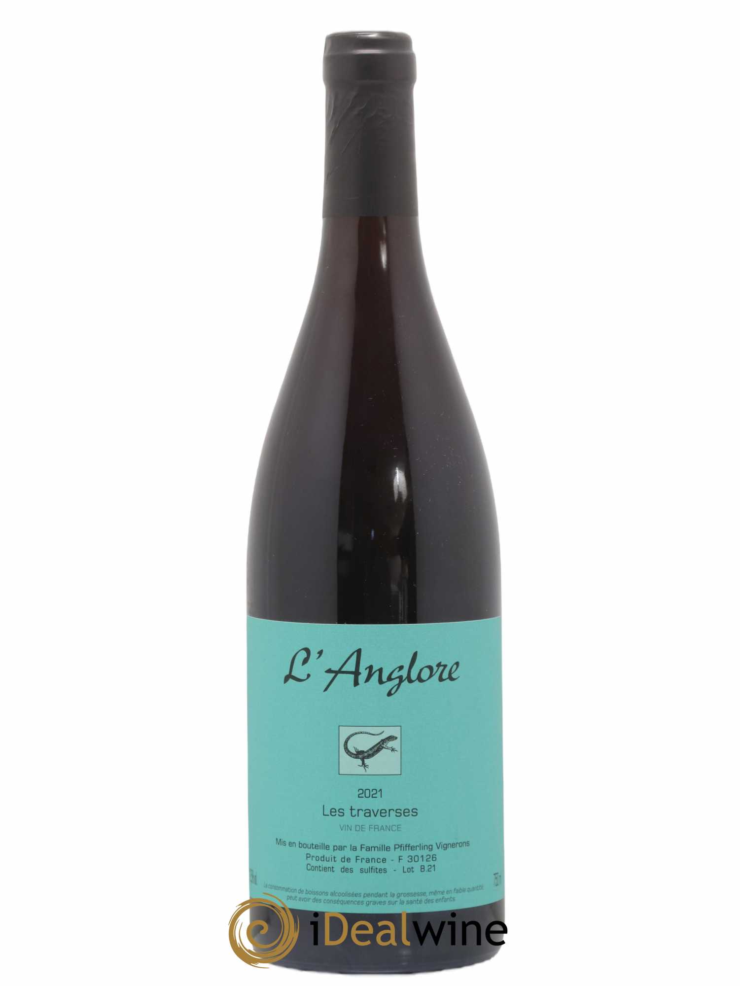 Vin de France Les Traverses L'Anglore 2021 - Lot de 1 bouteille - 0