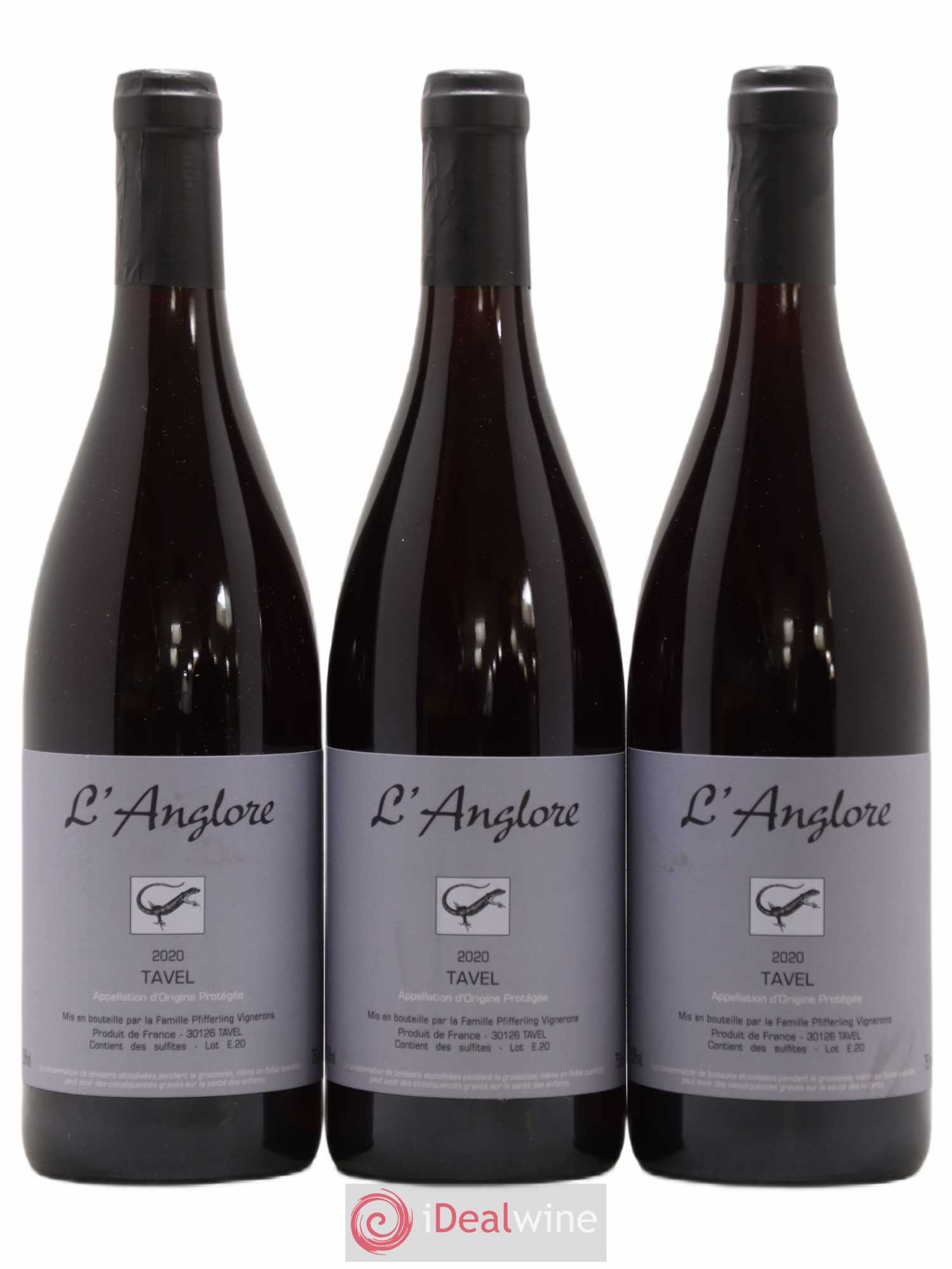 Tavel L'Anglore 2020 - Lot de 3 bouteilles - 0