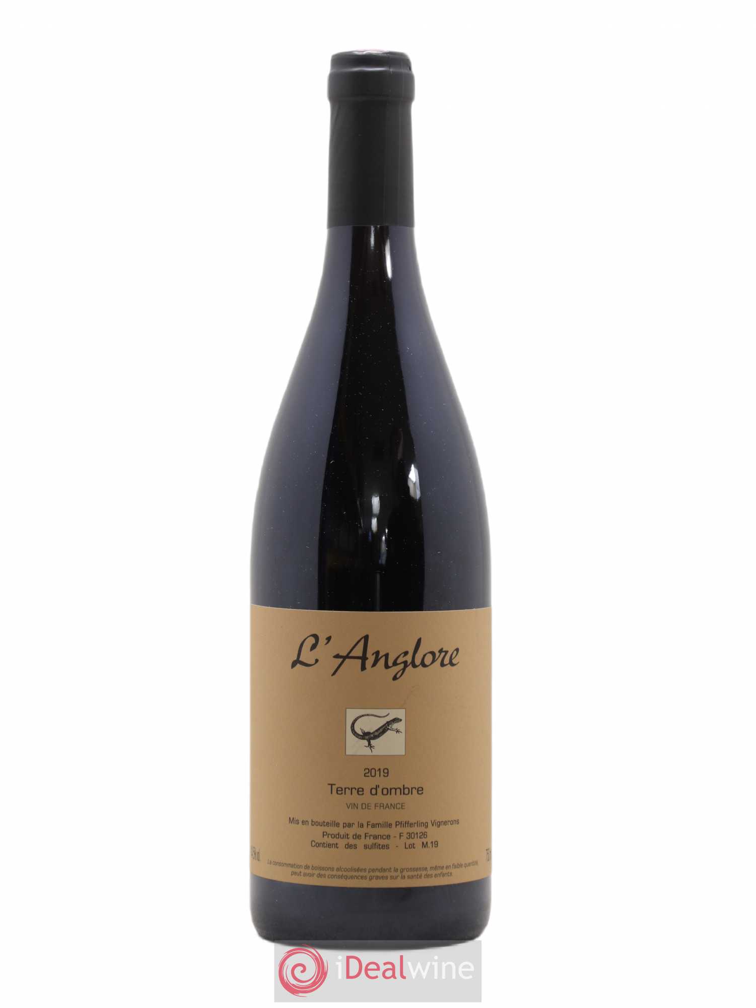Vin de France Terre d'Ombre L'Anglore 2019 - Lot de 1 bouteille - 0