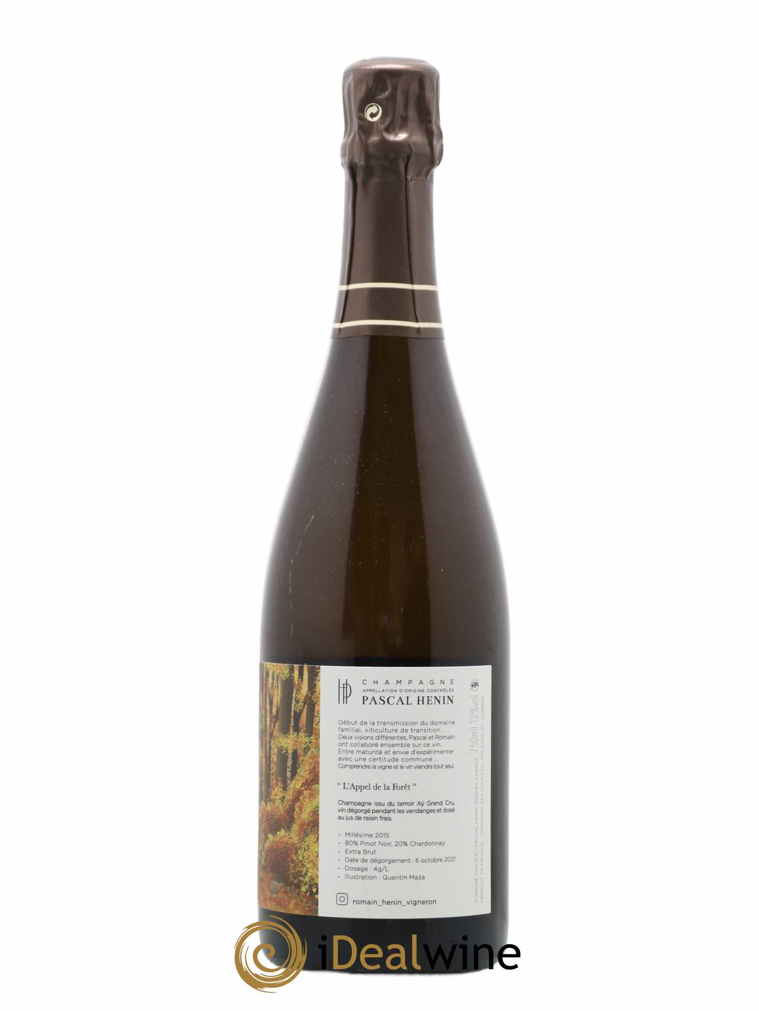 L'Appel de la Fôret Romain Henin 2015 - Lot de 1 bouteille - 1