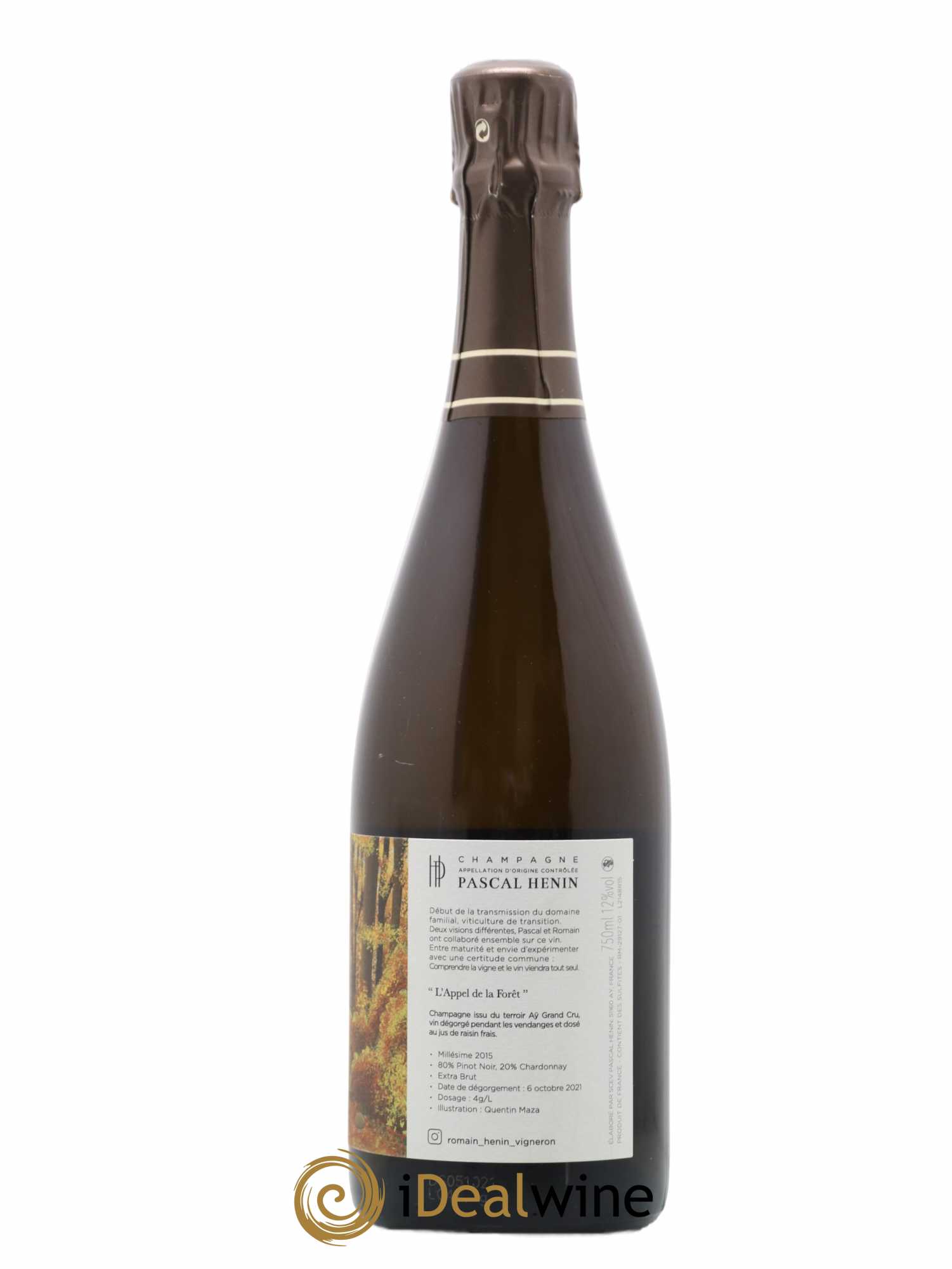 L'Appel de la Fôret Romain Henin 2015 - Lot of 1 bottle - 1