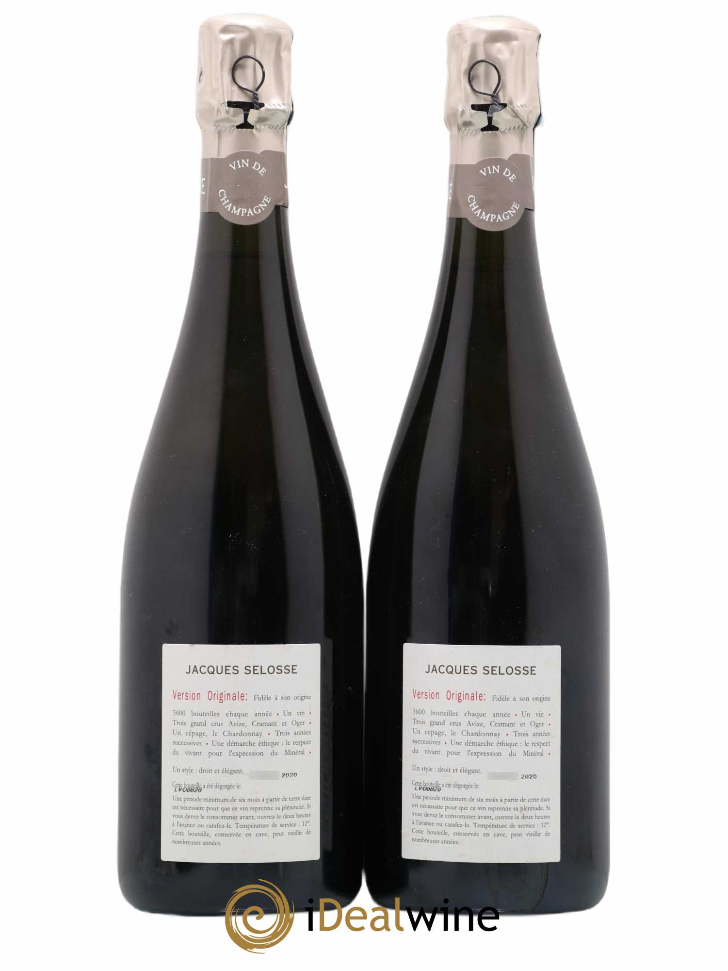 Version Originale Jacques Selosse - Lot de 2 bouteilles - 1