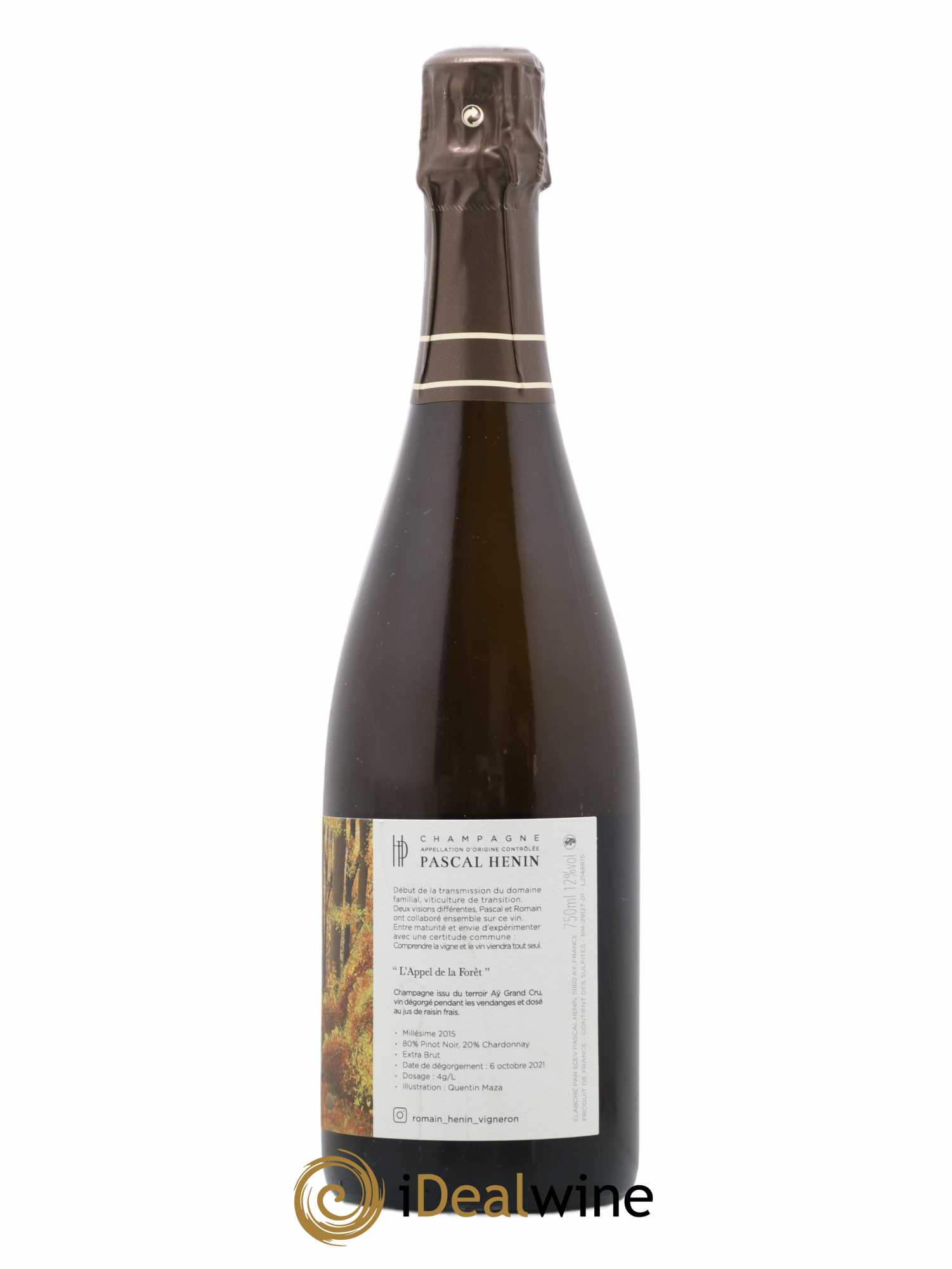 L'Appel de la Fôret Romain Henin 2015 - Lot de 1 bouteille - 1