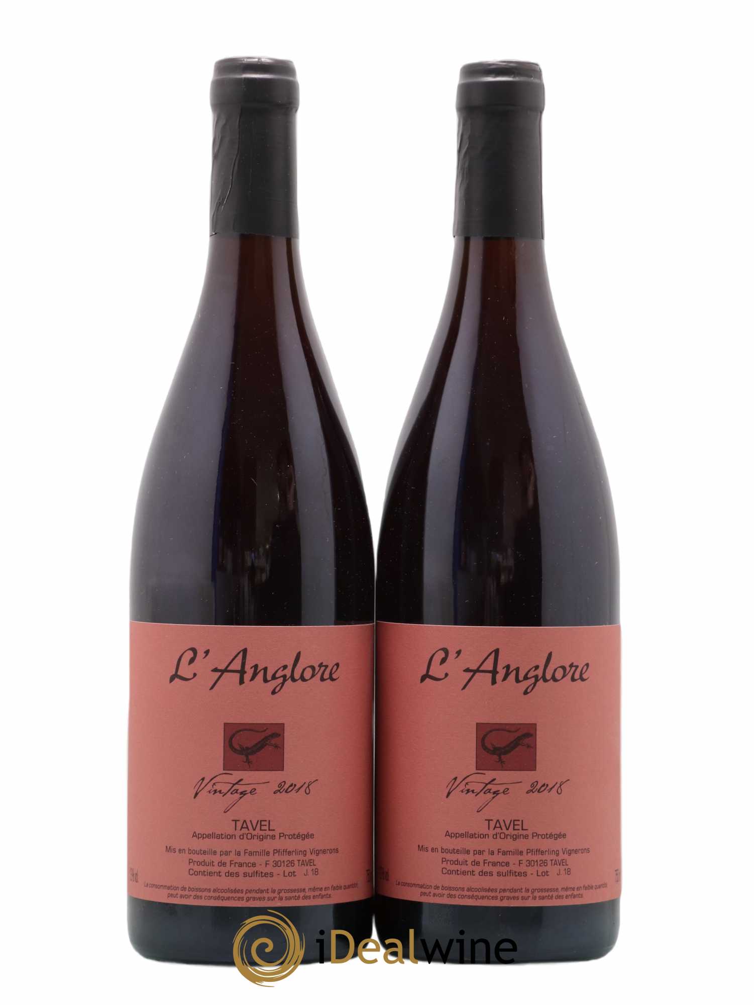Tavel Vintage L'Anglore 2018 - Lot de 2 bouteilles - 0