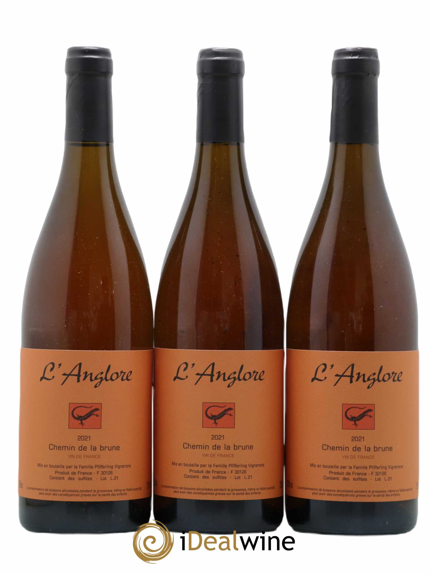 Vin de France Chemin de la brune L'Anglore 2021 - Lot de 3 bouteilles - 0