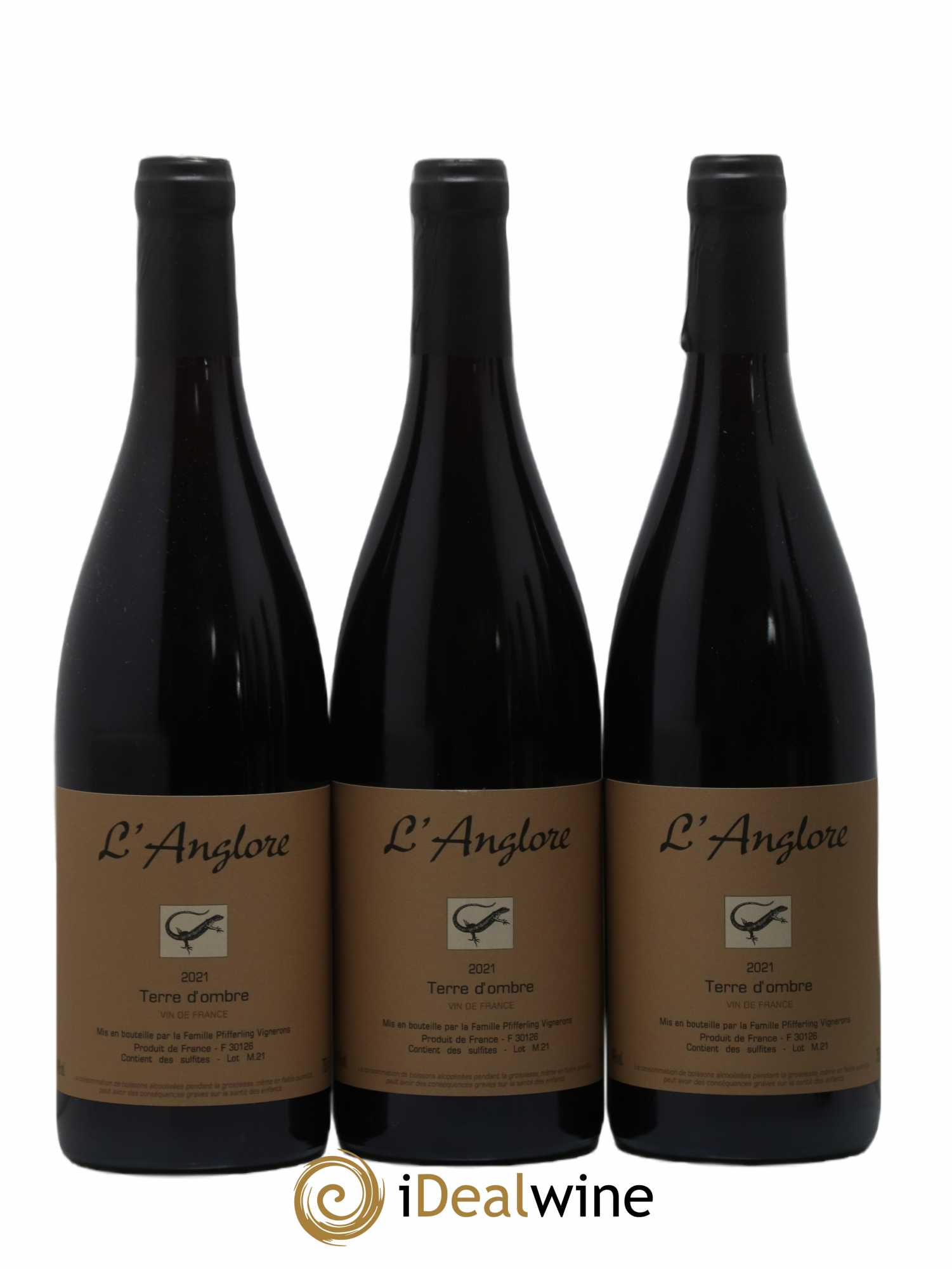 Vin de France Terre d'Ombre L'Anglore 2021 - Lot de 6 bouteilles - 1