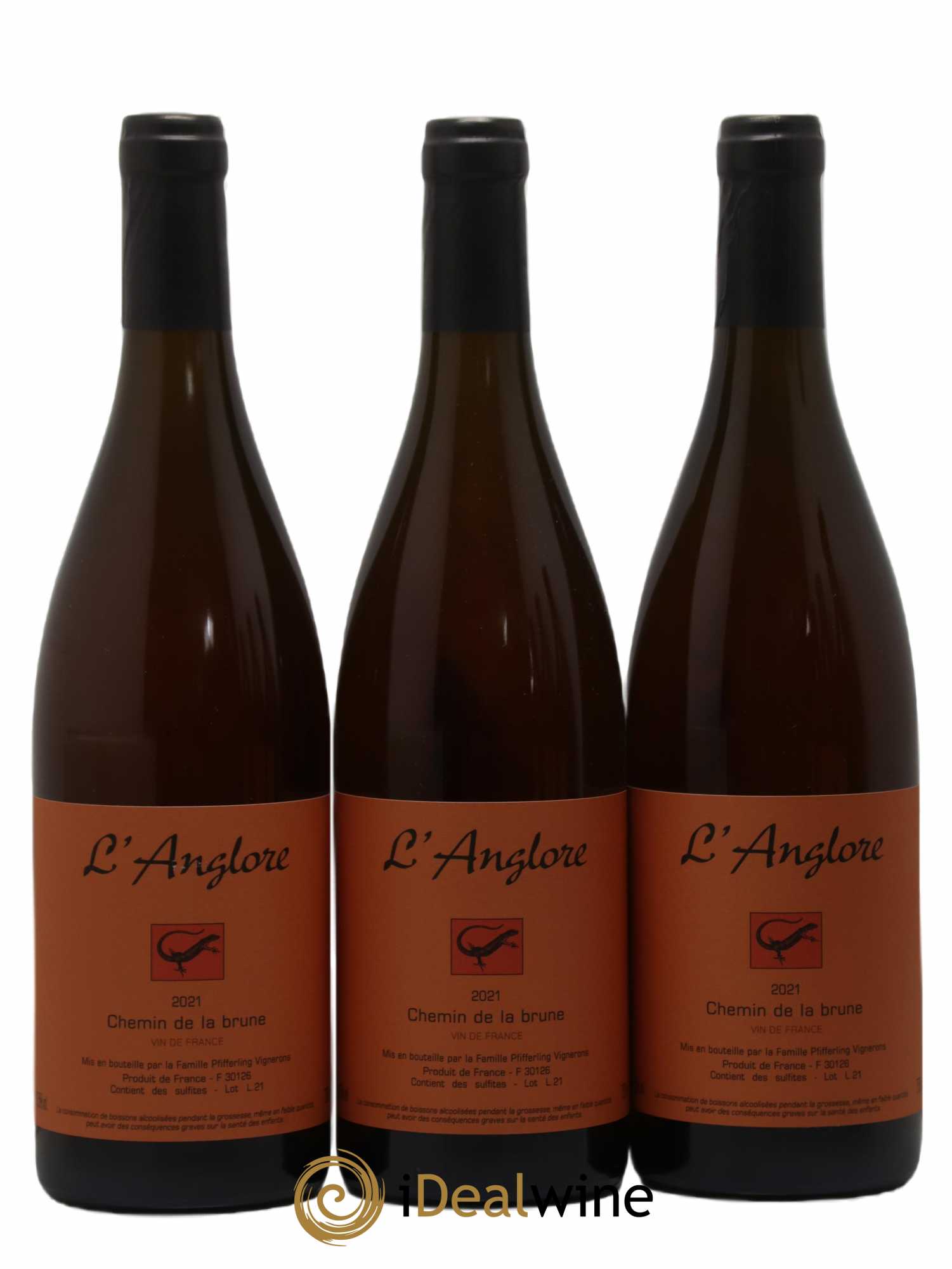 Vin de France Chemin de la brune L'Anglore 2021 - Lot de 6 bouteilles - 1
