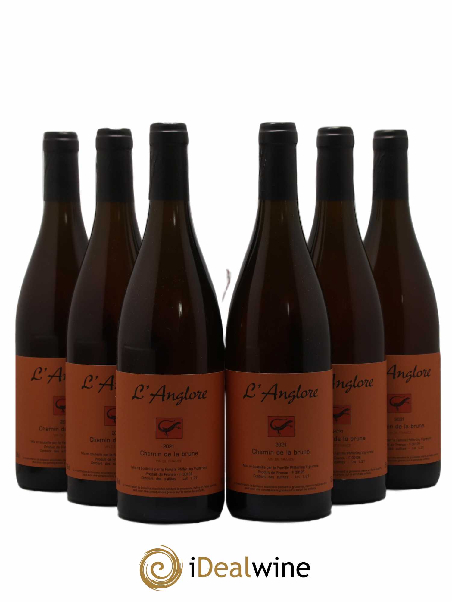Vin de France Chemin de la brune L'Anglore 2021 - Lot de 6 bouteilles - 0