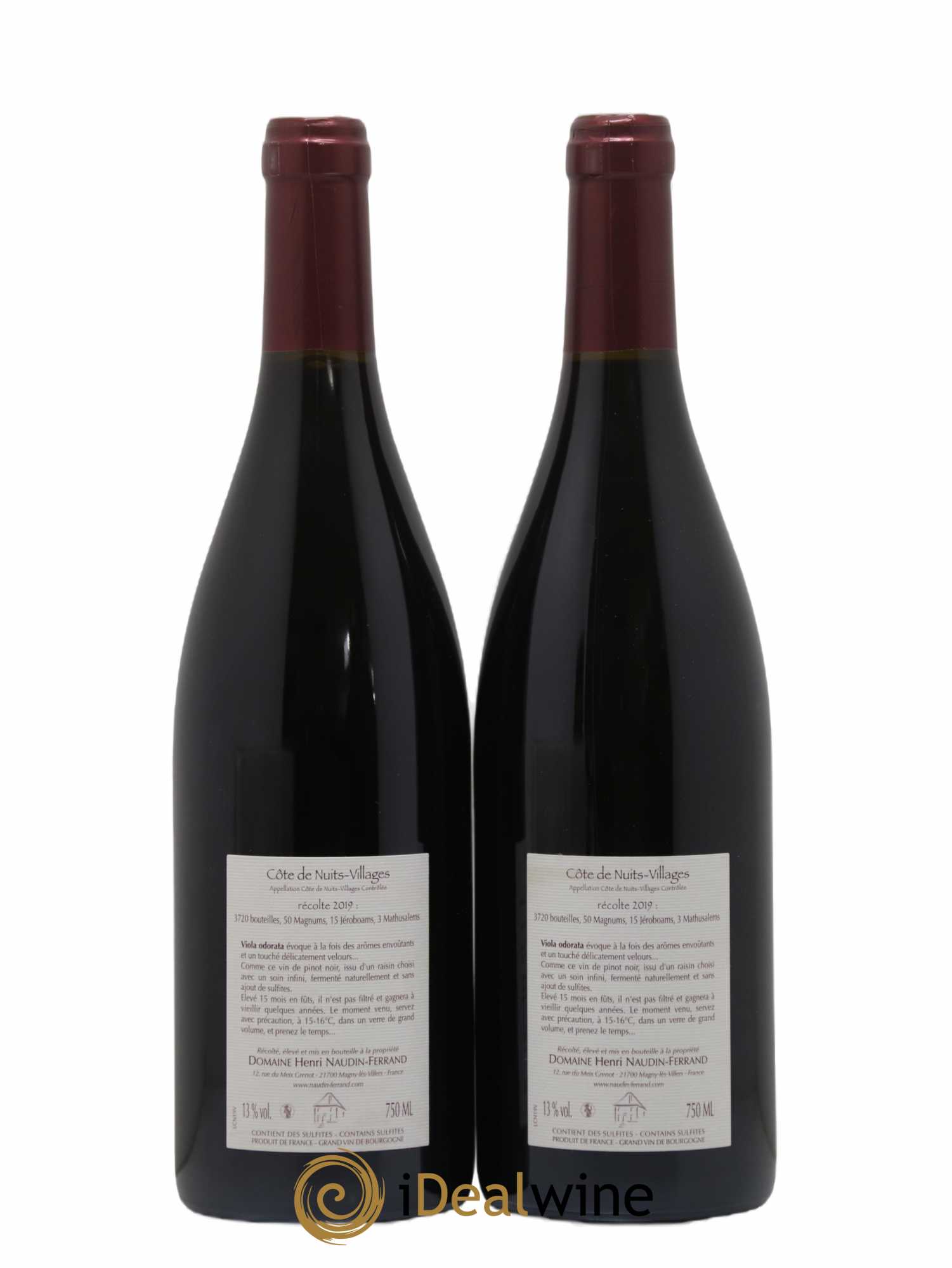 Côte de Nuits-Villages Viola Odorata Naudin-Ferrand (Domaine) 2019 - Lot de 2 bouteilles - 1