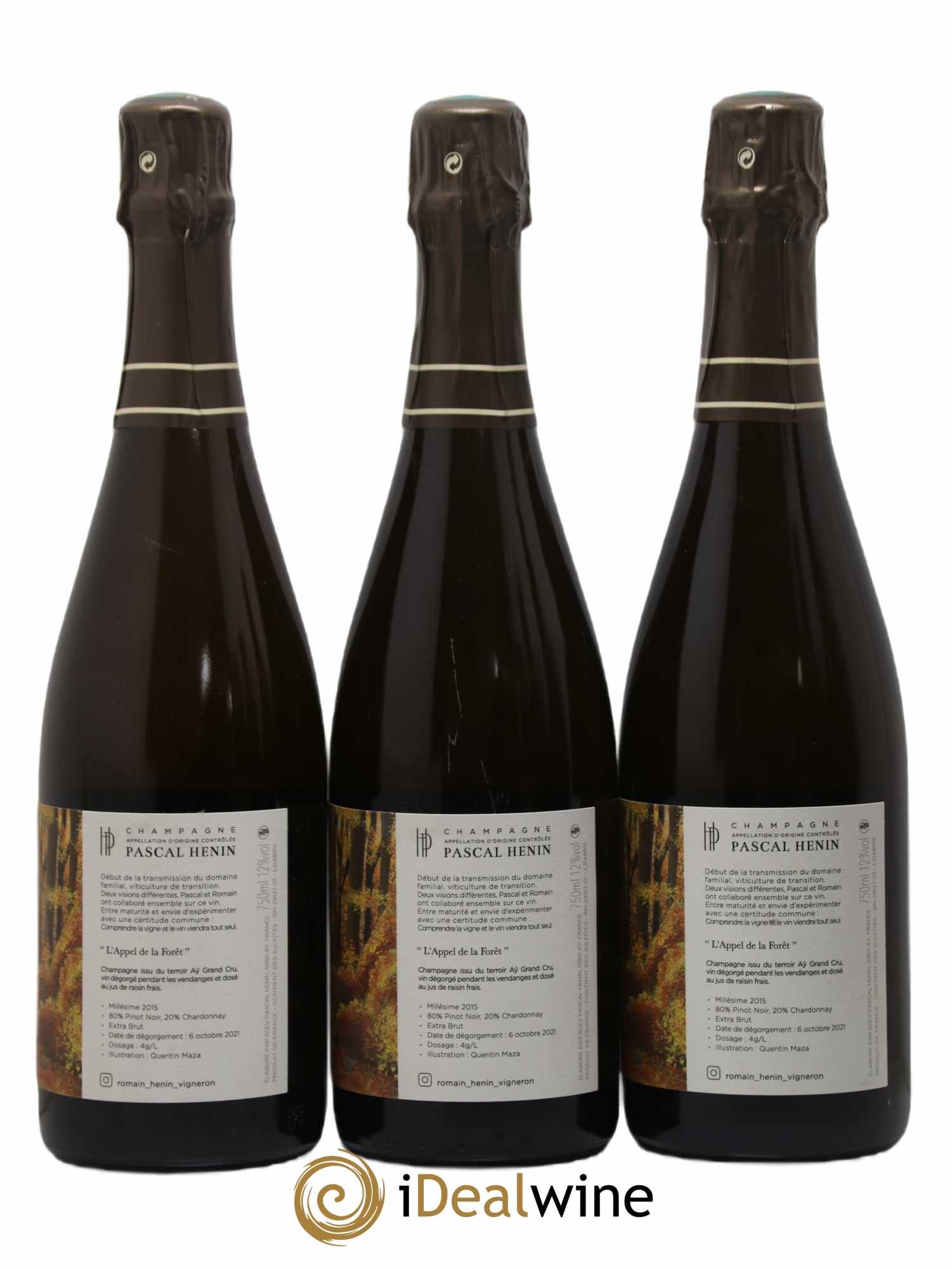 L'Appel de la Fôret Romain Henin 2015 - Lot de 6 bouteilles - 2