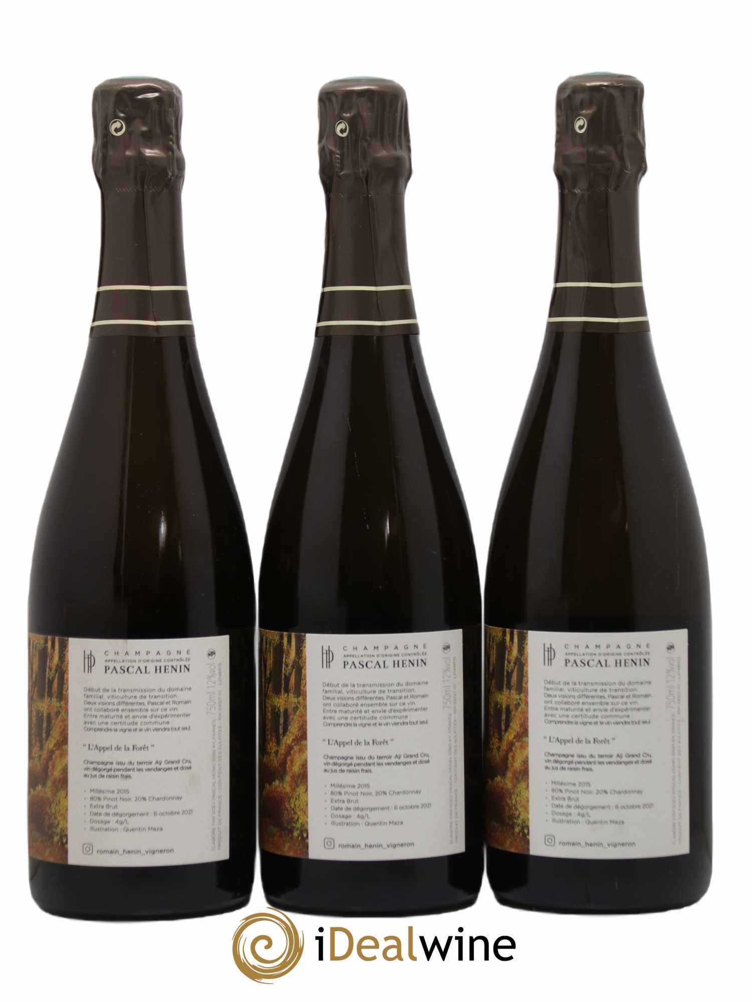 L'Appel de la Fôret Romain Henin 2015 - Lot de 6 bouteilles - 4