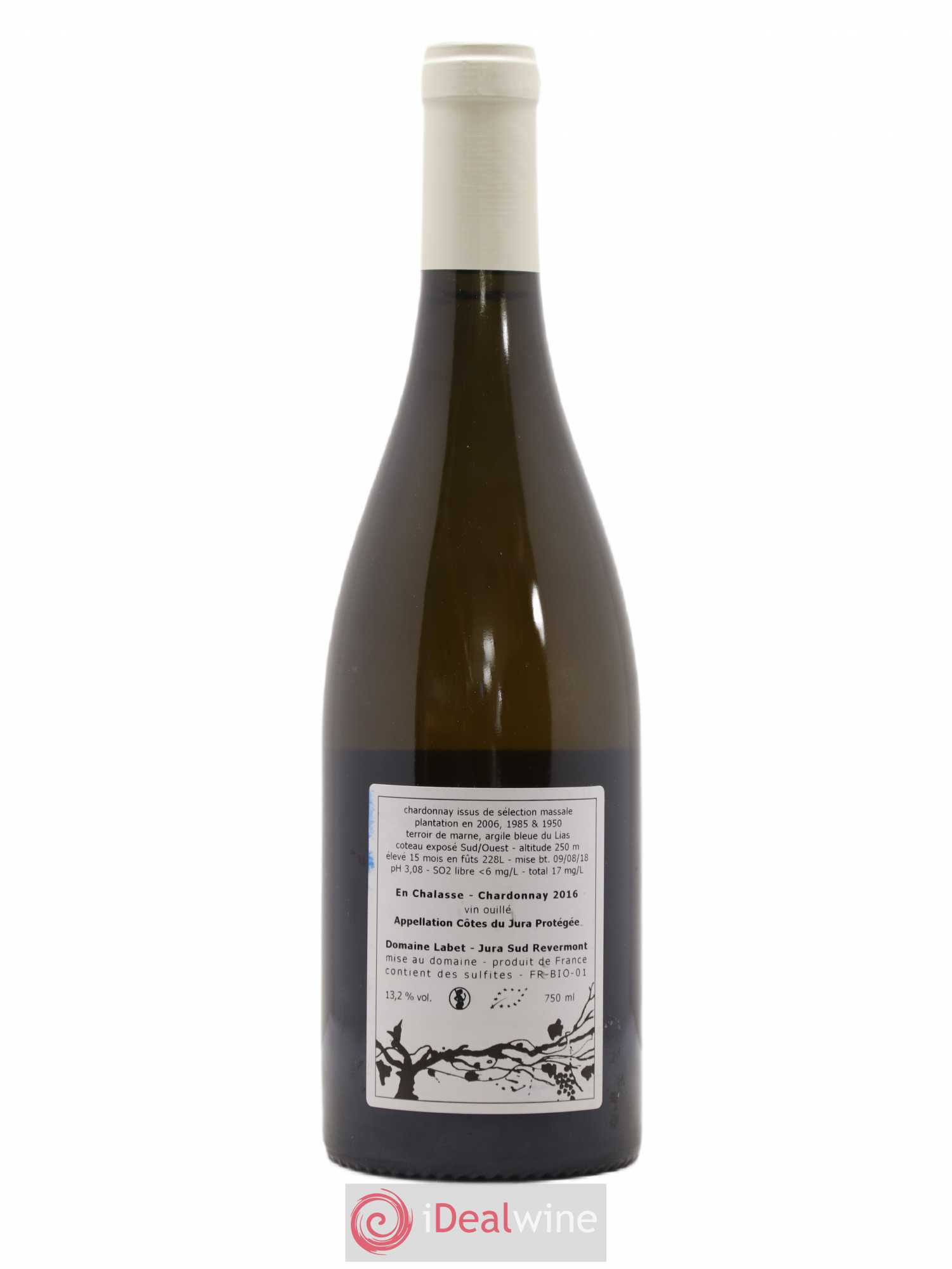 Côtes du Jura Chardonnay En Chalasse Romain - Julien - Charline Labet 2016 - Lot de 1 bouteille - 1