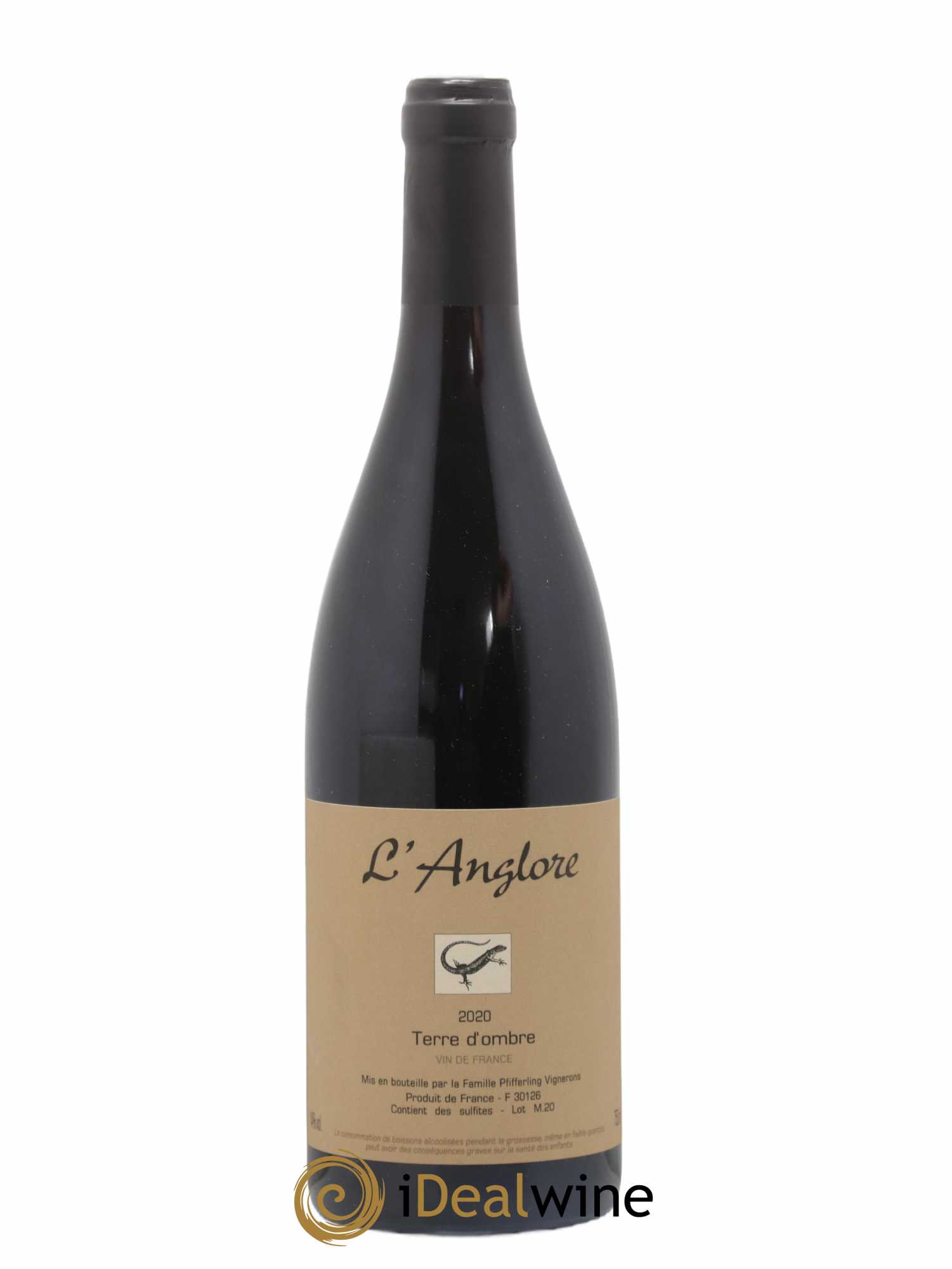 Vin de France Terre d'Ombre L'Anglore 2020 - Lot de 1 bouteille - 0