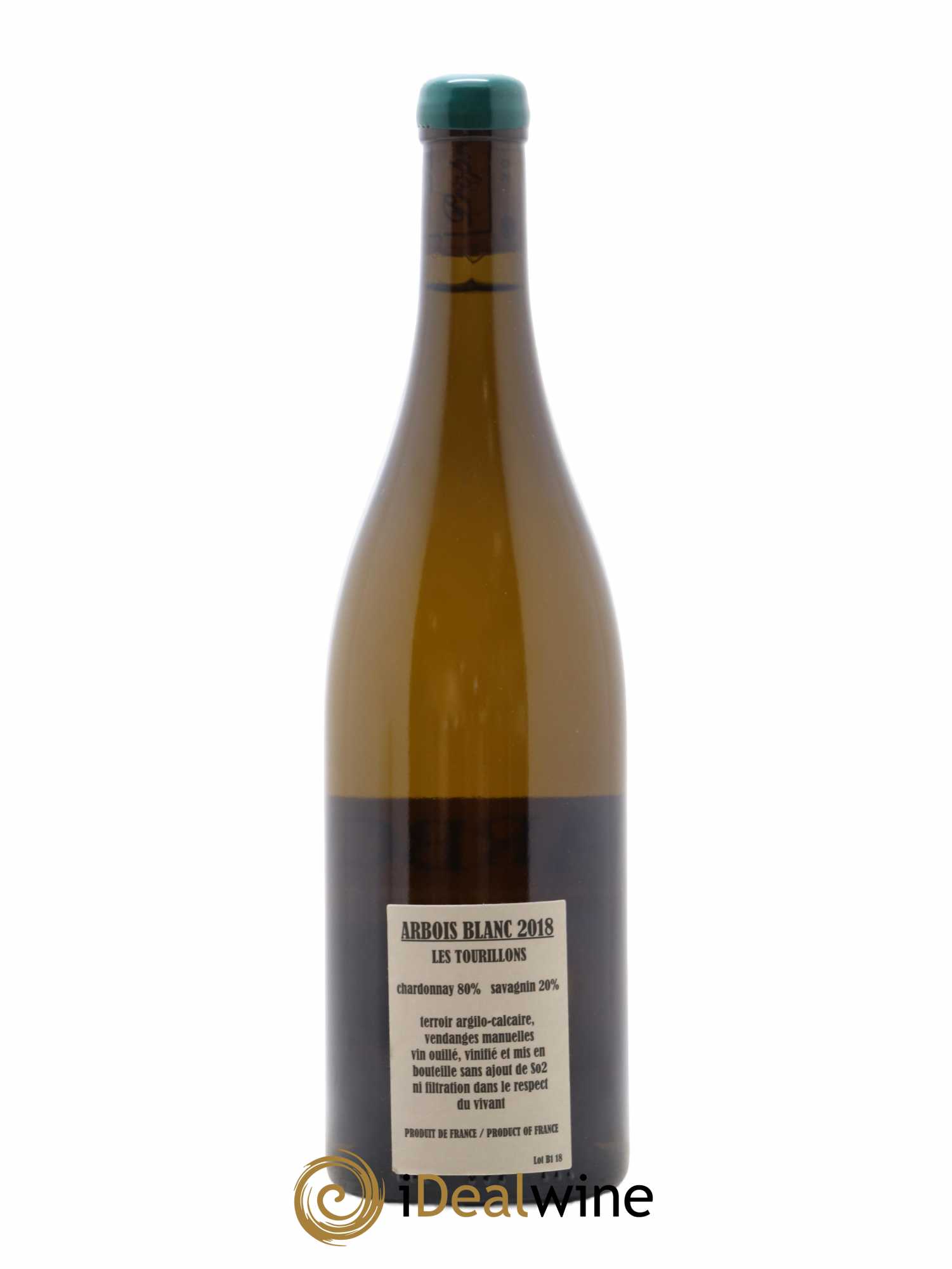 Arbois Chardonnay Savagnin Les Tourillons Adeline Houillon & Renaud Bruyère 2018 - Lot de 1 bouteille - 1