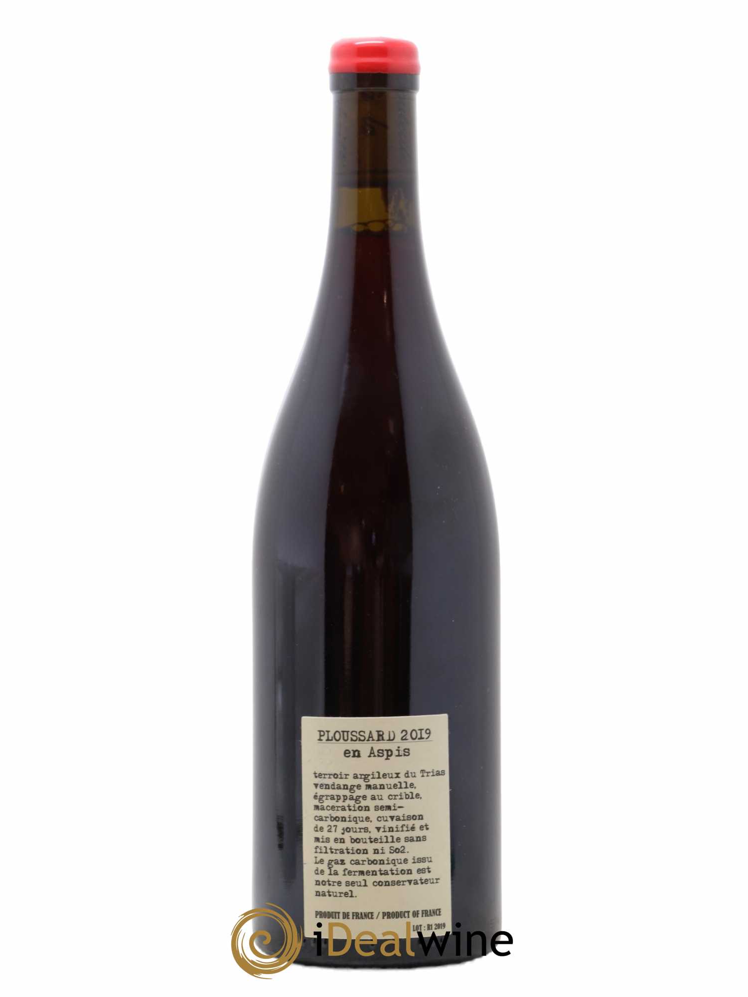 Arbois-Pupillin Ploussard En Aspis Adeline Houillon & Renaud Bruyère 2019 - Lot of 1 bottle - 1