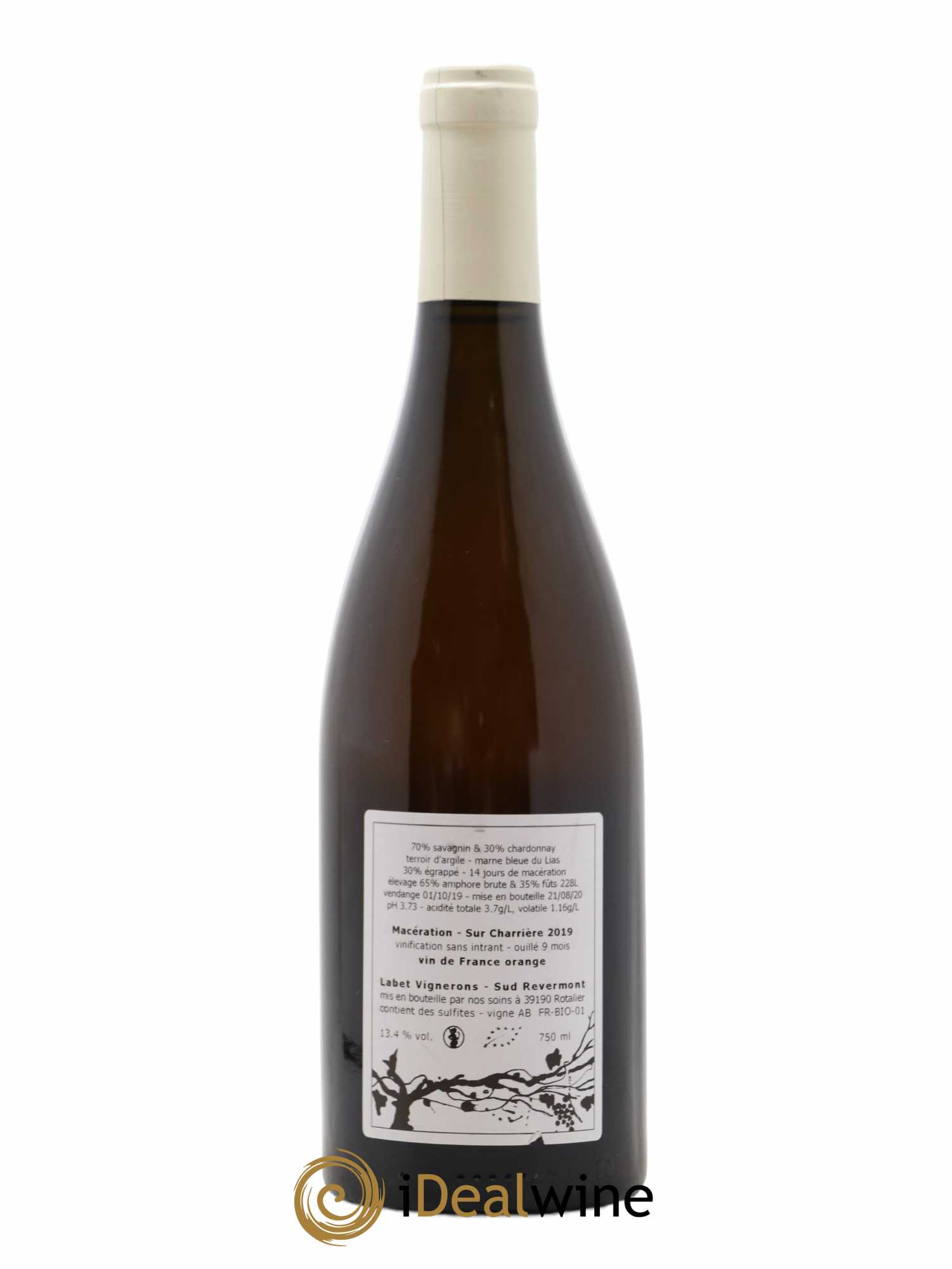 Vin de France Macération sur Charrière - vin Orange - Domaine Labet 2019 - Posten von 1 Flasche - 1