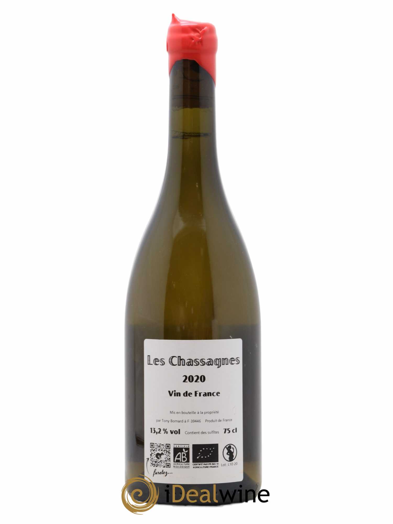 Côtes du Jura Les Chassagnes Savagnin Ouillé Bornard 2020 - Lot de 1 bouteille - 1