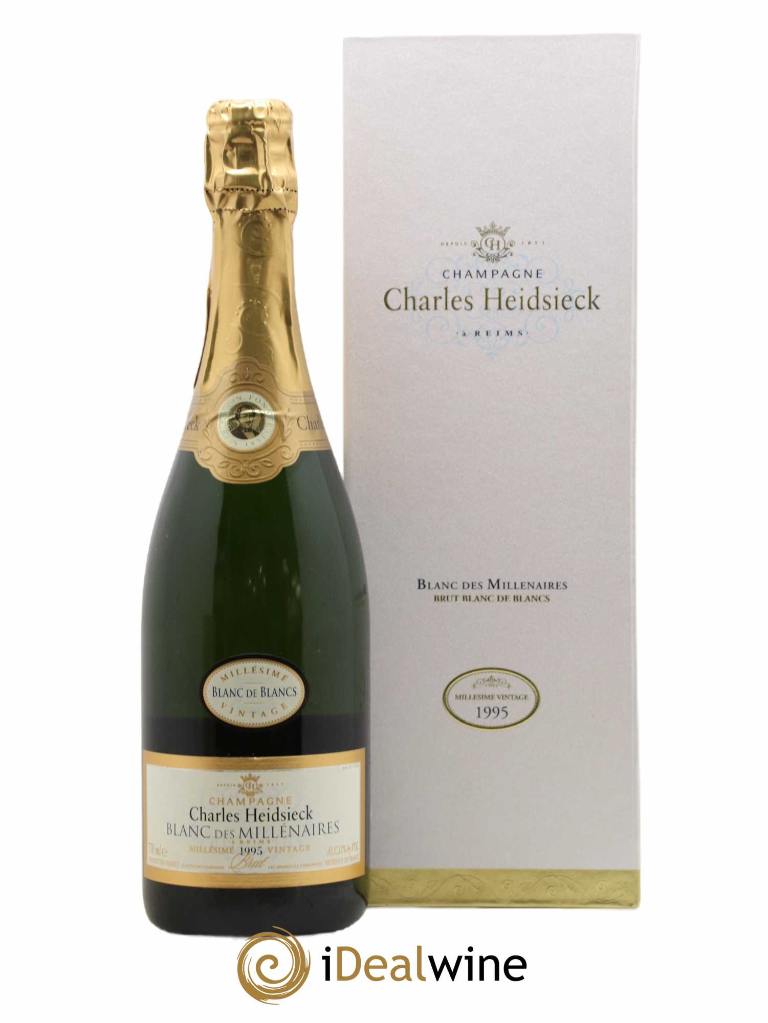 Blanc de Blancs Blanc des Millénaires Brut Charles Heidsieck 1995 - Lot de 1 bouteille - 0