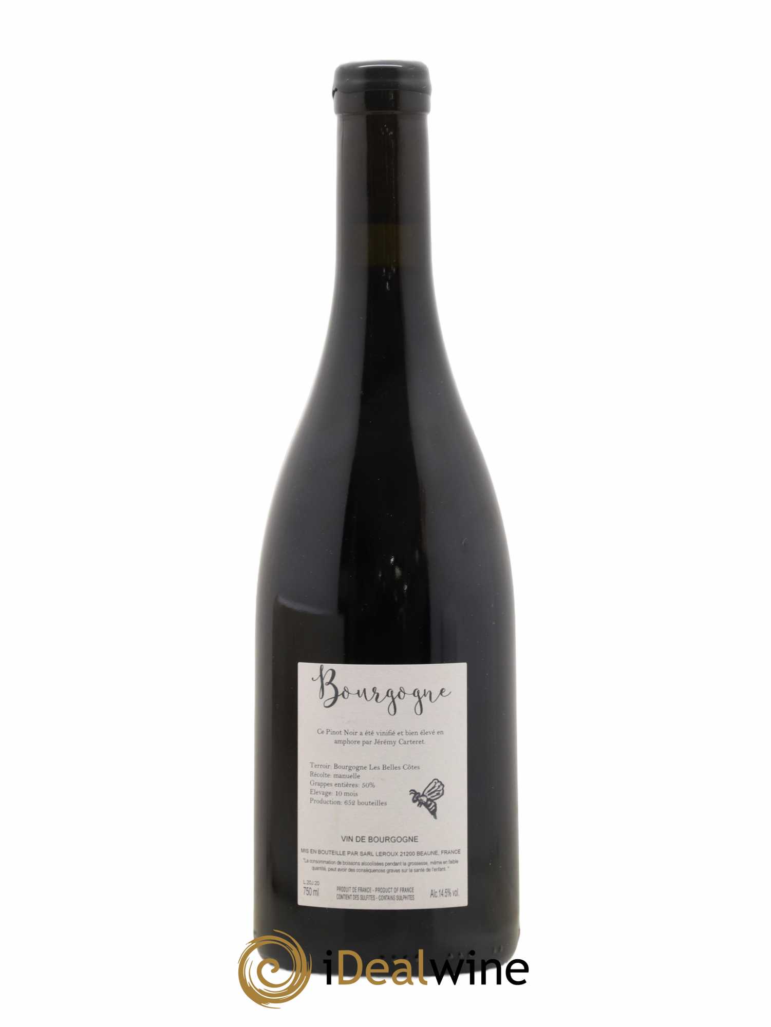 Bourgogne Les Belles Côtes Jérémy Carteret 2020 - Posten von 1 Flasche - 1