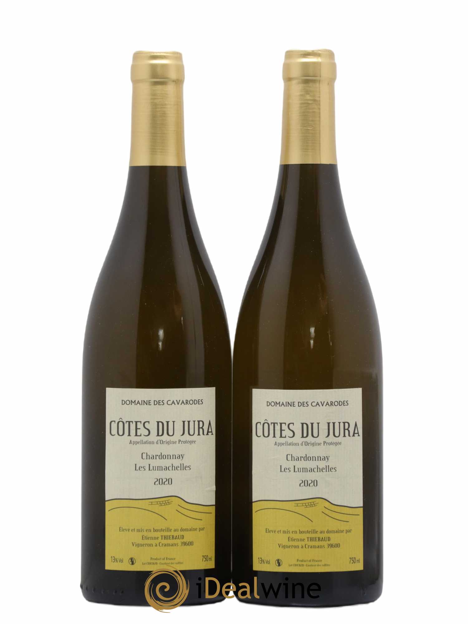 Côtes du Jura Chardonnay Les Lumachelles Cavarodes (Domaine des) - Etienne Thiébaud 2020 - Lot de 2 bouteilles - 0