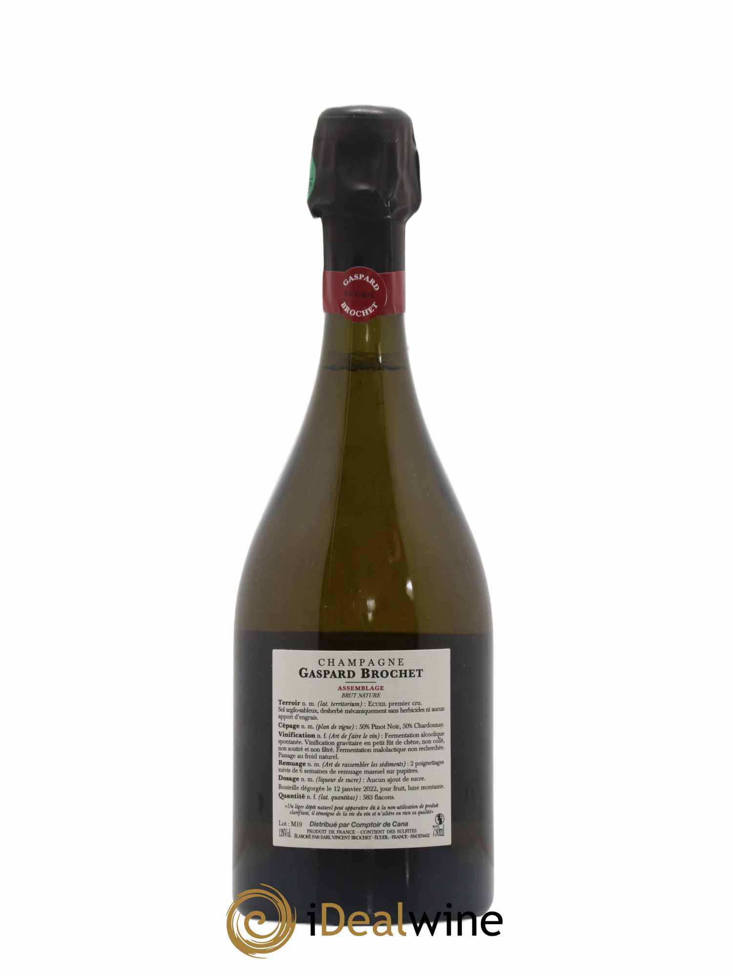 Champagne Pn plus Ch Gaspard Brochet (sans prix de réserve) 2019 - Posten von 1 Flasche - 1