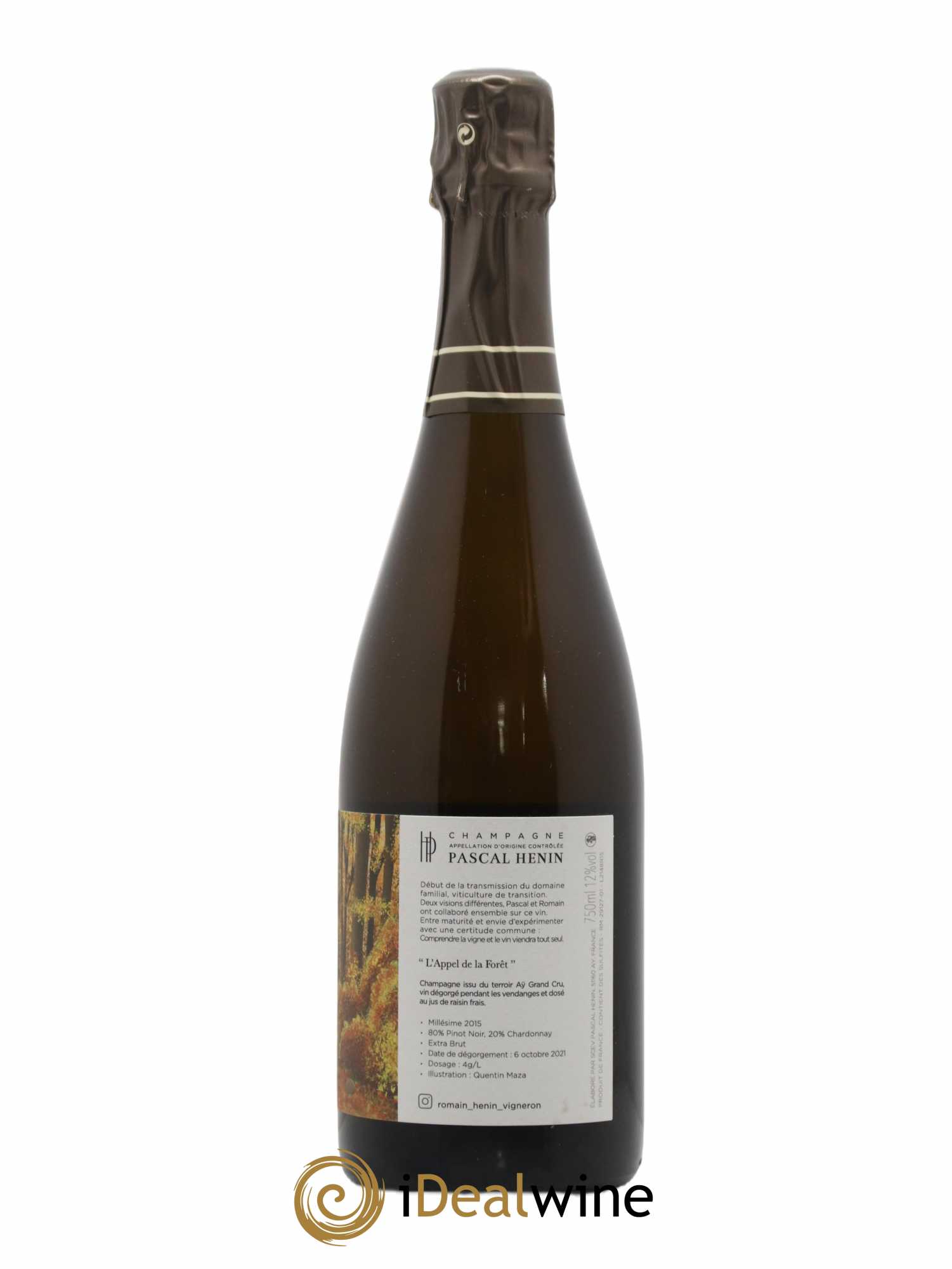 L'Appel de la Fôret Romain Henin 2015 - Lot de 1 bouteille - 1