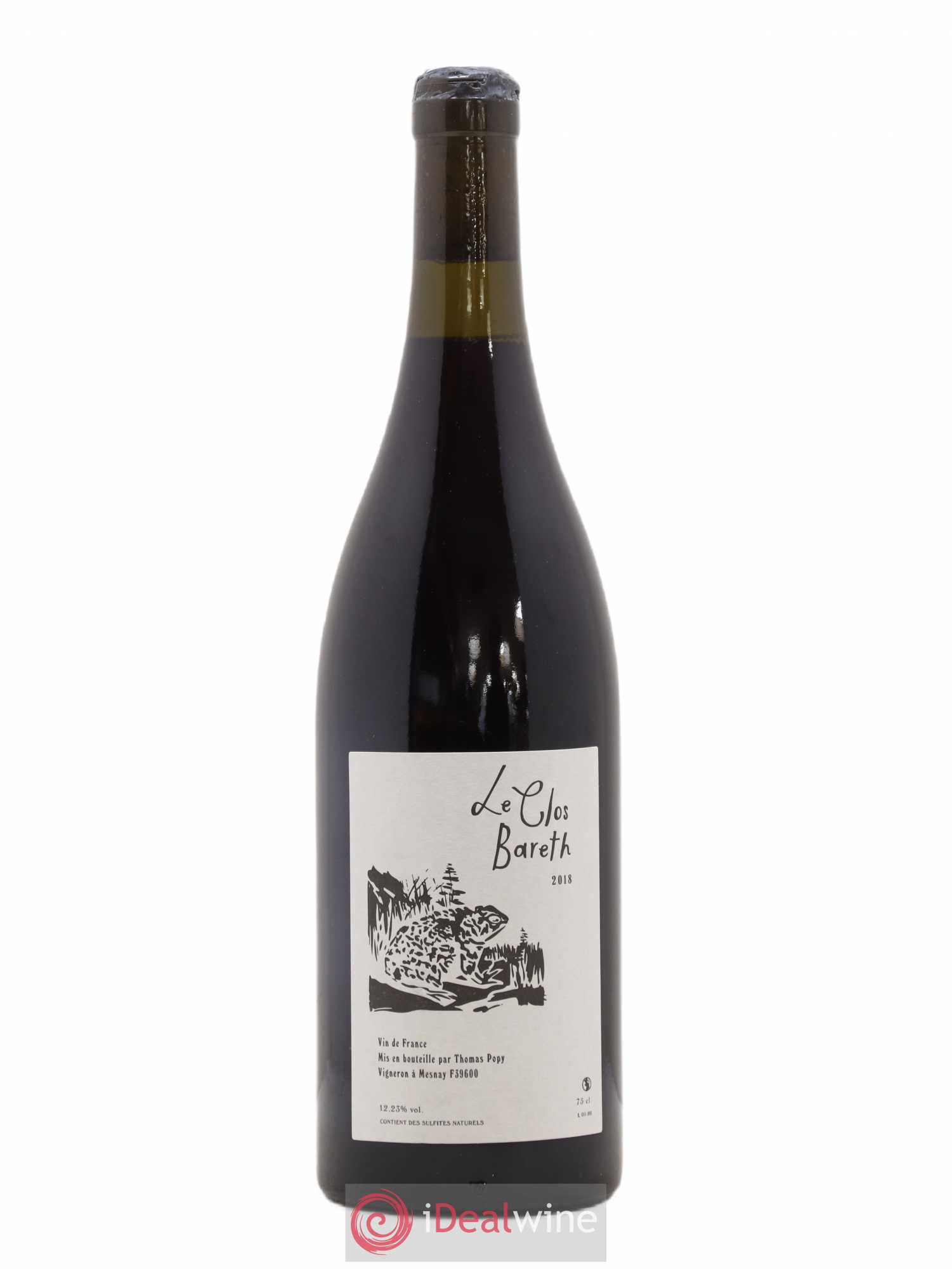 Vin de France Clos Bareth Thomas Popy 2018 - Lot de 1 bouteille - 0
