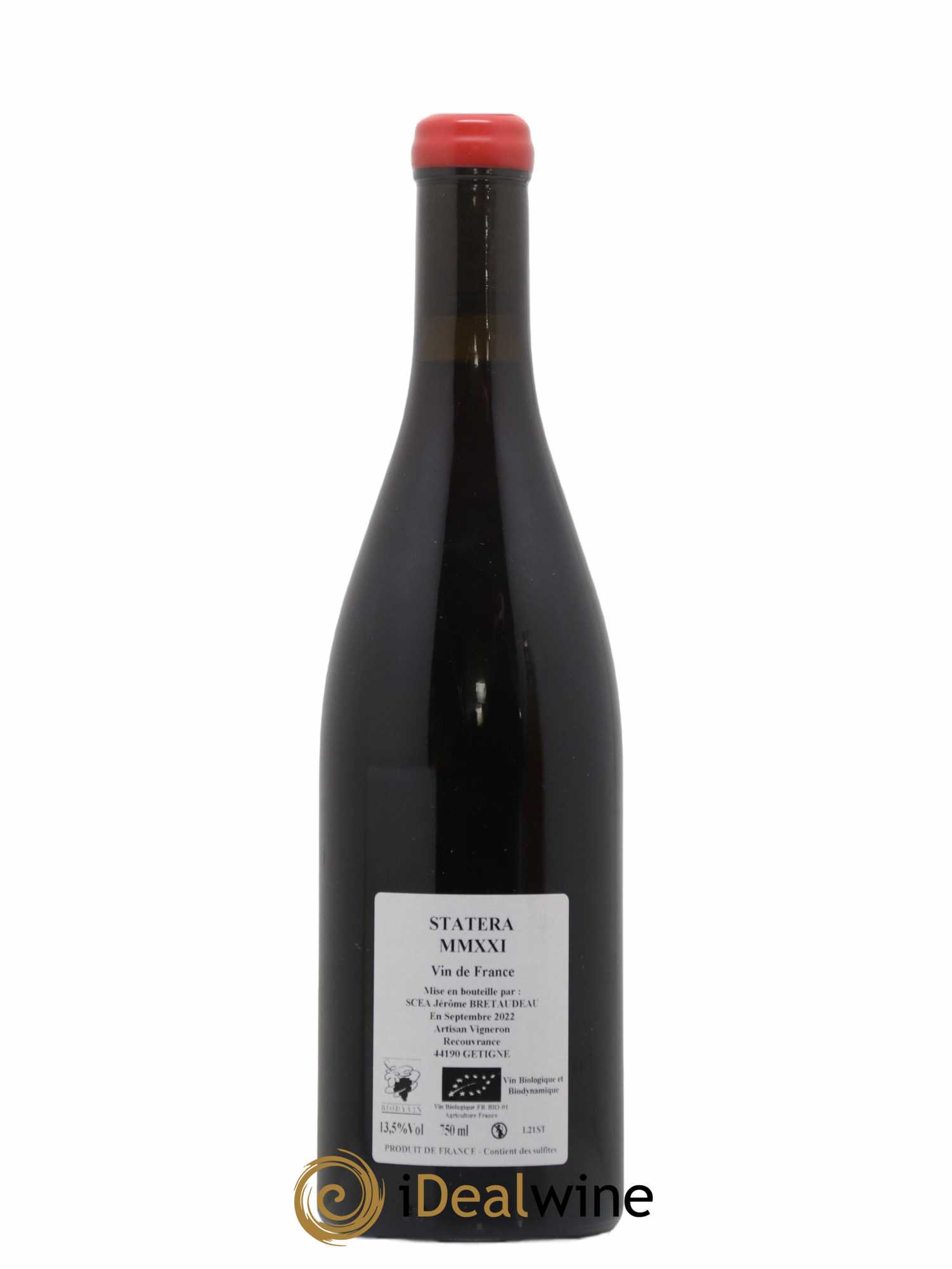 Vin de France Statera Jérôme Bretaudeau - Domaine de Bellevue 2021 - Lot de 1 bouteille - 1