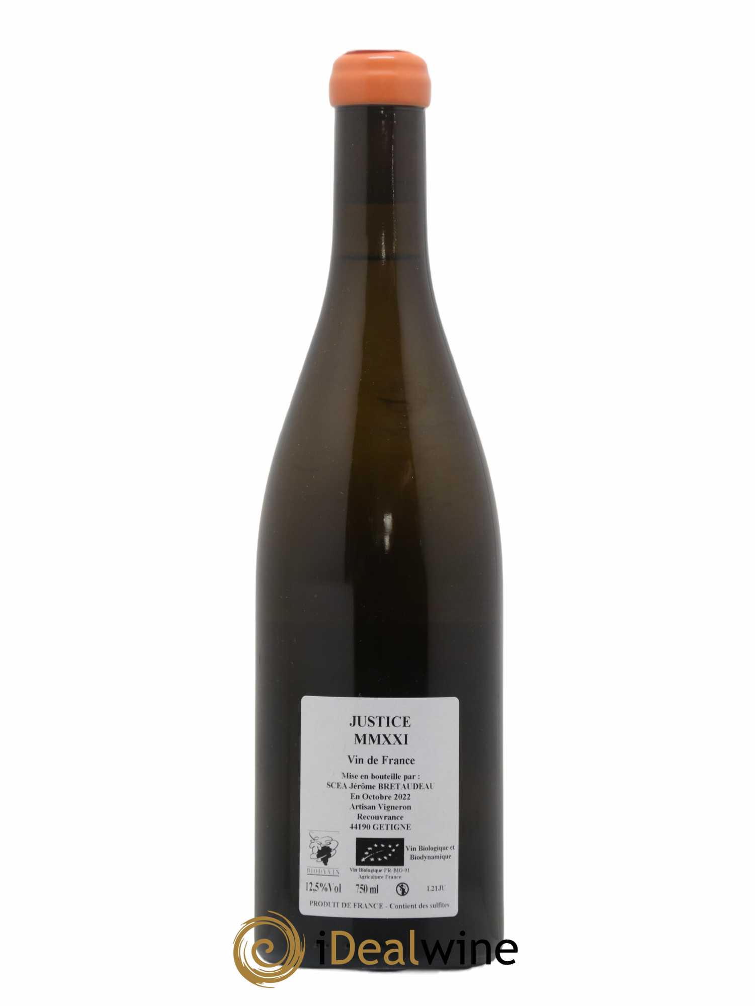 Vin de France La Justice Jérôme Bretaudeau - Domaine de Bellevue 2021 - Lot de 1 bouteille - 1