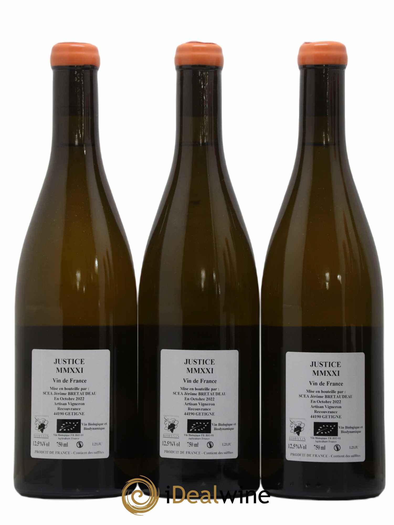 Vin de France La Justice Jérôme Bretaudeau - Domaine de Bellevue 2021 - Lot de 6 bouteilles - 2