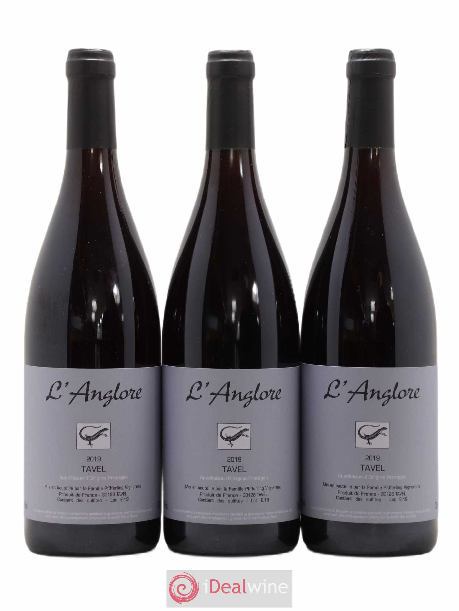 Tavel L'Anglore 2019 - Posten von 3 Flaschen - 0