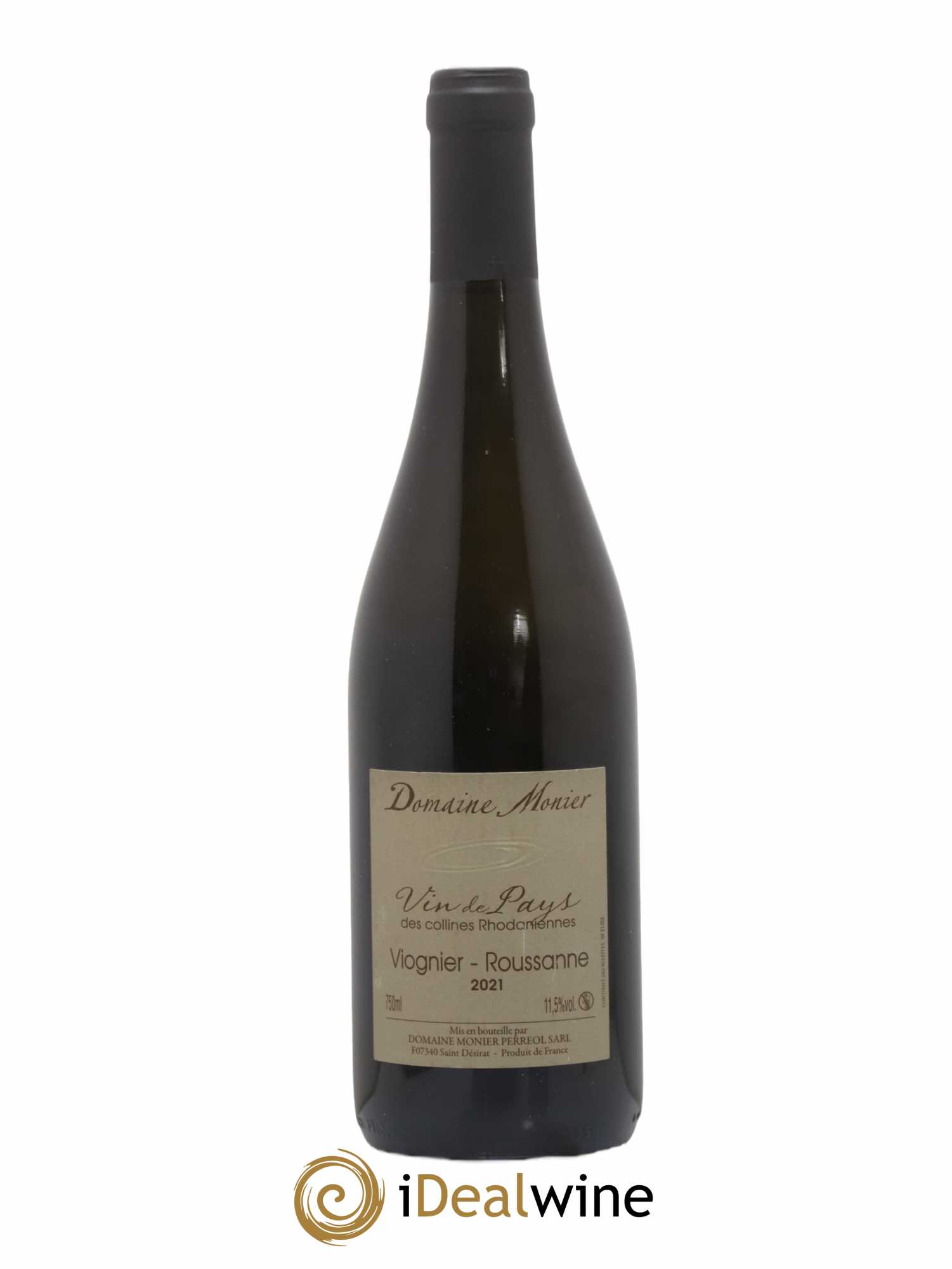 IGP Collines Rhodaniennes Viognier Roussanne Domaine Monier-Perréol (sans prix de réserve) 2021 - Lot de 1 bouteille - 1