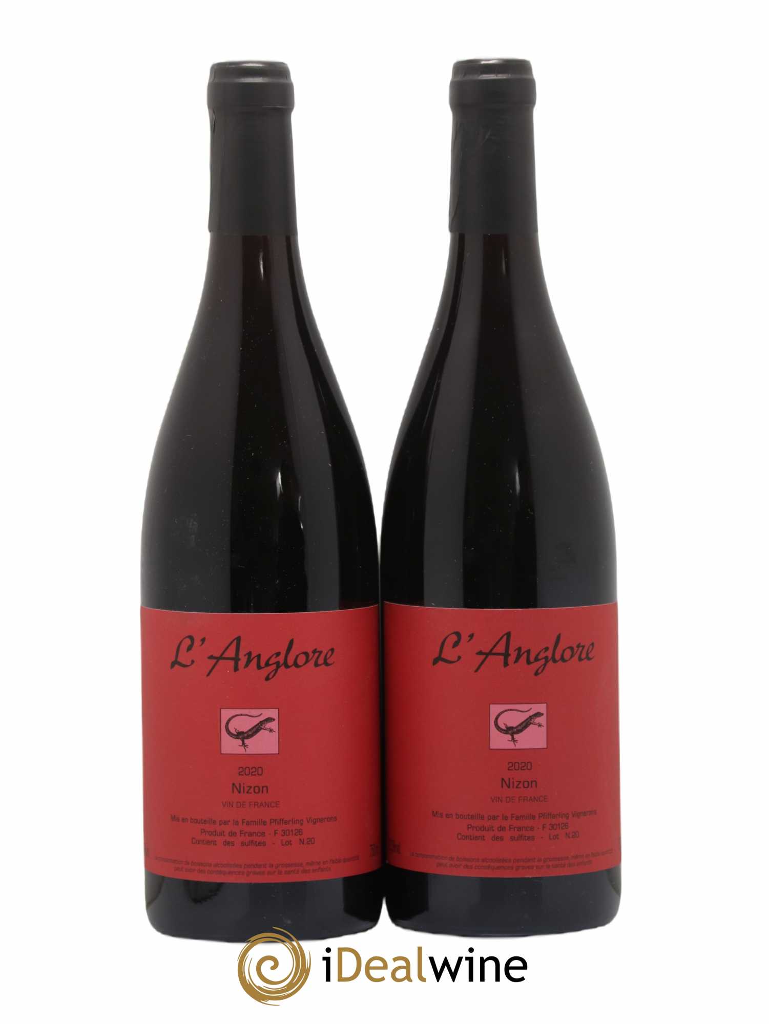 Vin de France Nizon L'Anglore 2020 - Lot de 2 bouteilles - 0