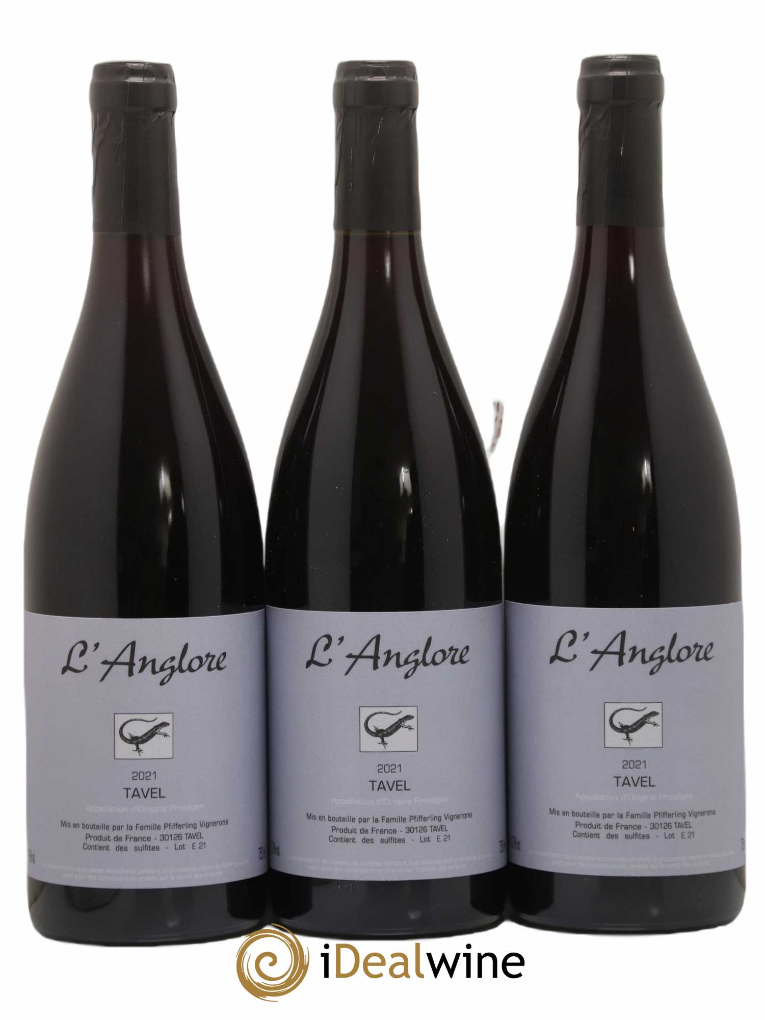 Tavel L'Anglore 2021 - Lot de 3 bouteilles - 0