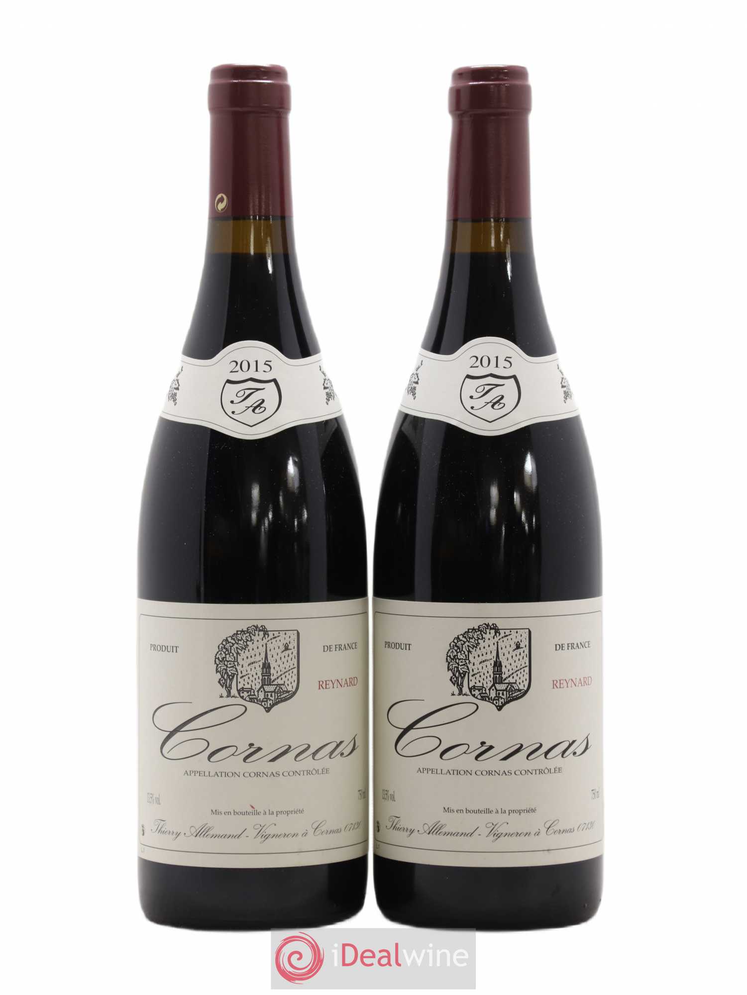 Cornas Reynard Thierry Allemand 2015 - Lot de 2 bouteilles - 0