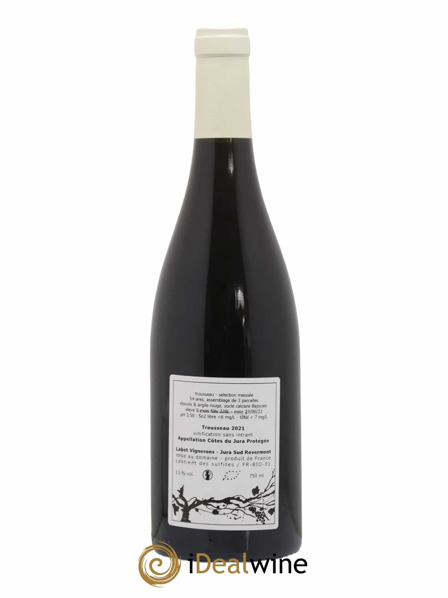 Côtes du Jura Trousseau Labet (Domaine) 2021 - Posten von 1 Flasche - 1