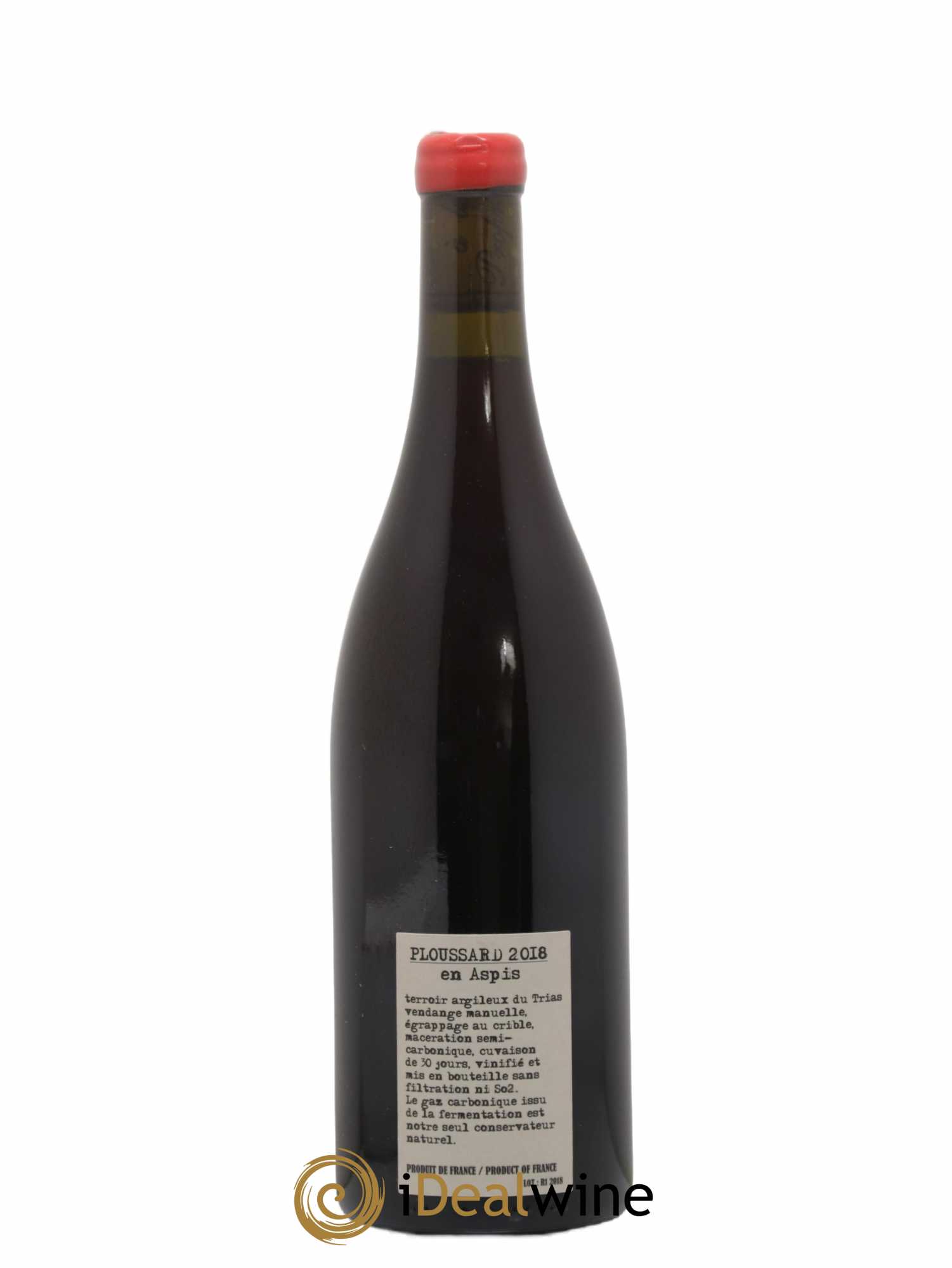 Arbois-Pupillin Ploussard En Aspis Adeline Houillon & Renaud Bruyère 2018 - Lot of 1 bottle - 1