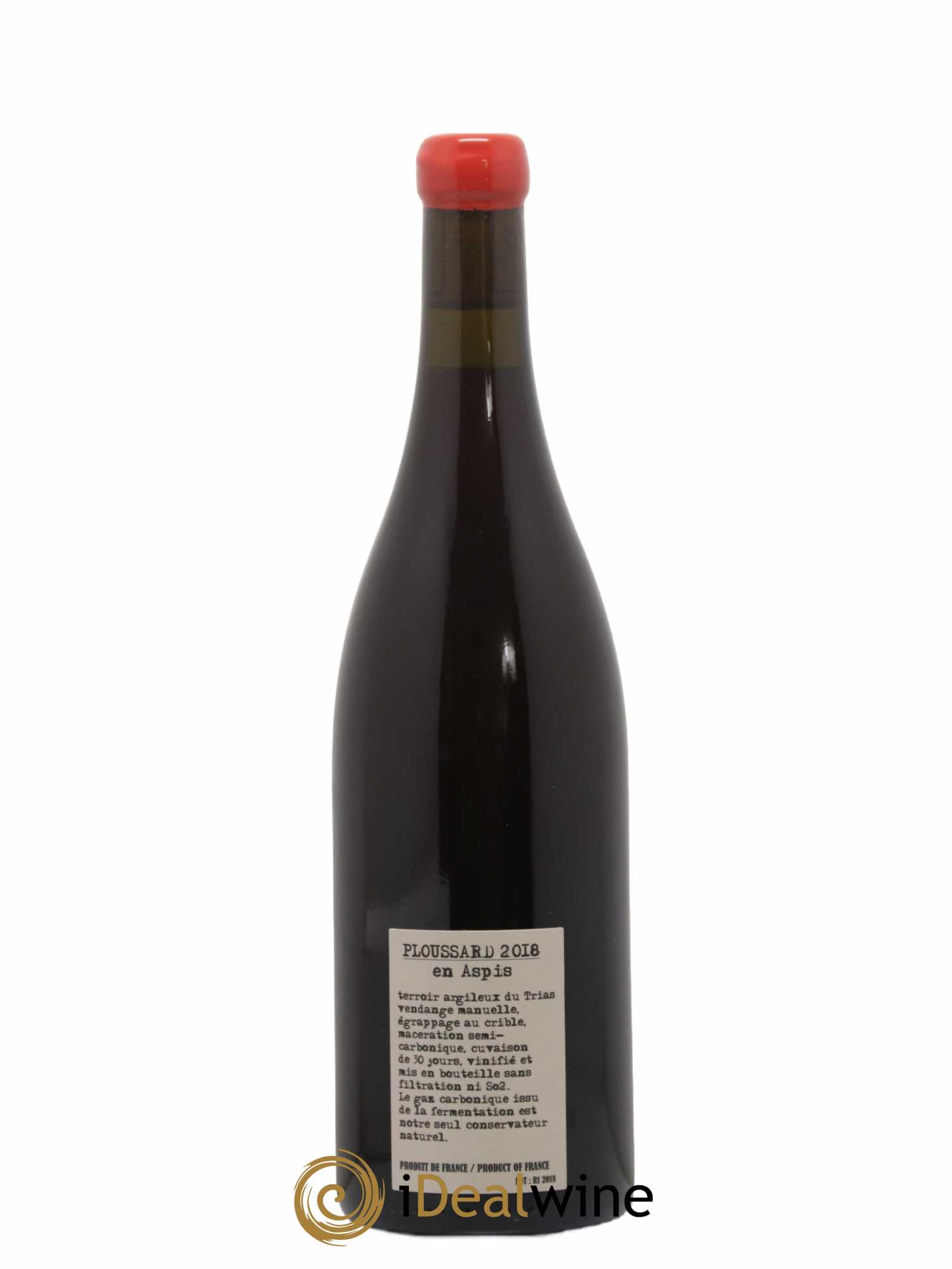 Arbois-Pupillin Ploussard En Aspis Adeline Houillon & Renaud Bruyère 2018 - Lot de 1 bouteille - 1