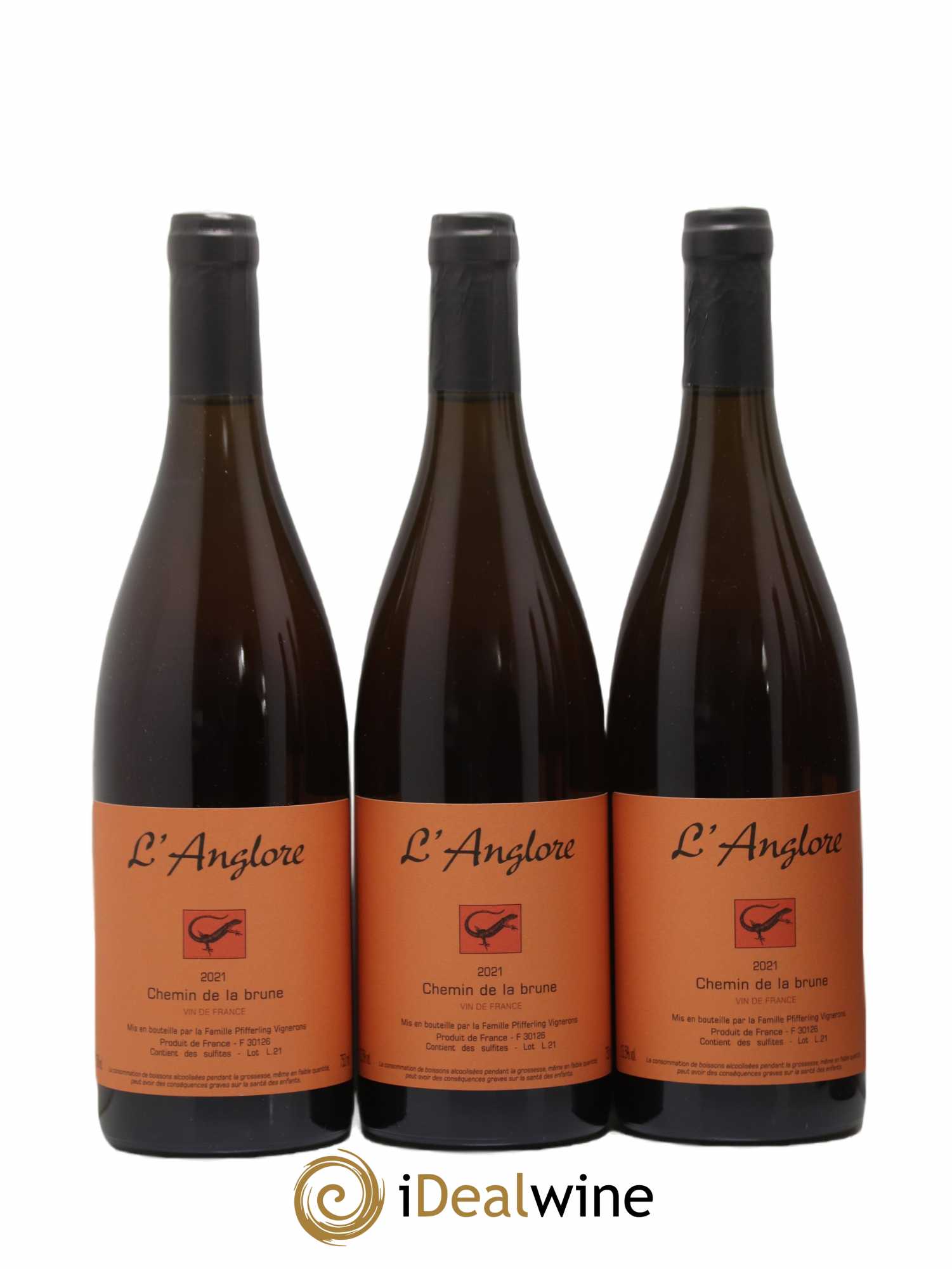 Vin de France Chemin de la brune L'Anglore 2021 - Lot de 6 bouteilles - 1