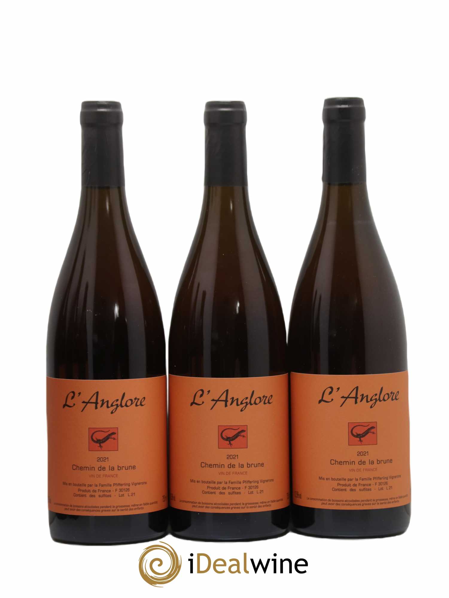 Vin de France Chemin de la brune L'Anglore 2021 - Lot de 6 bouteilles - 2