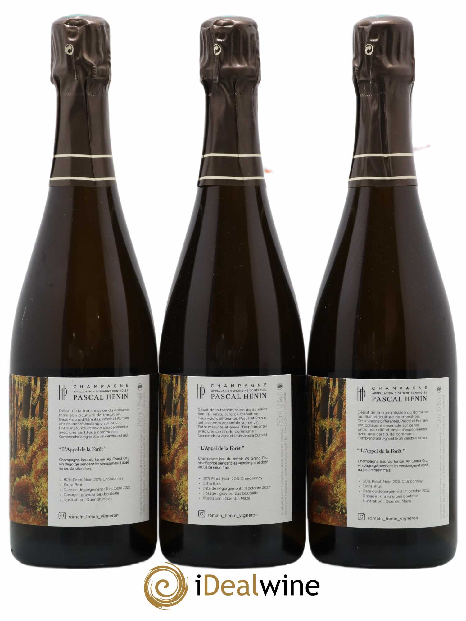 L'Appel de la Fôret Romain Henin - Lot of 6 bottles - 2