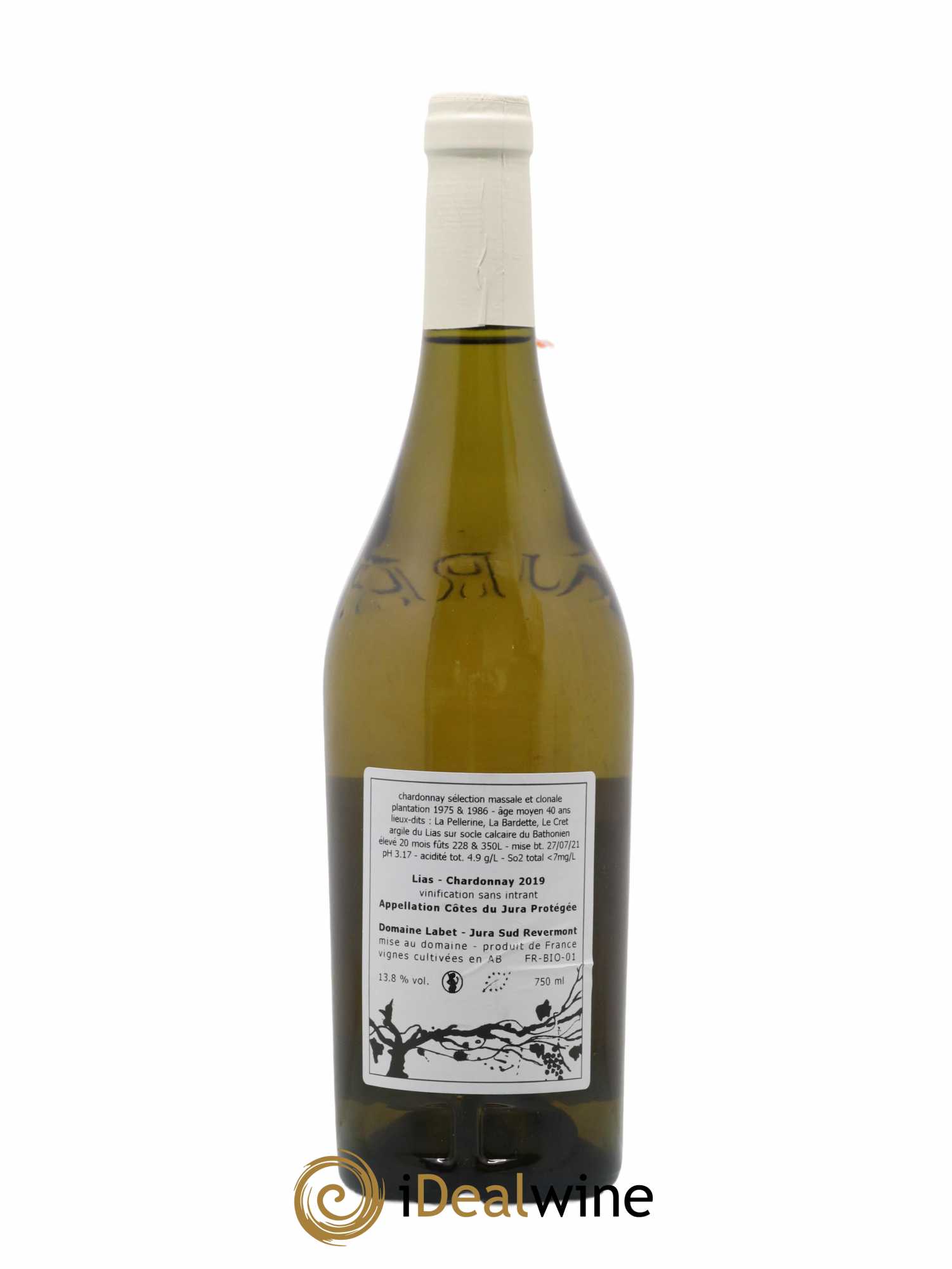 Côtes du Jura Chardonnay Lias Romain - Julien - Charline Labet (sans prix de réserve) 2019 - Lot de 1 bouteille - 1