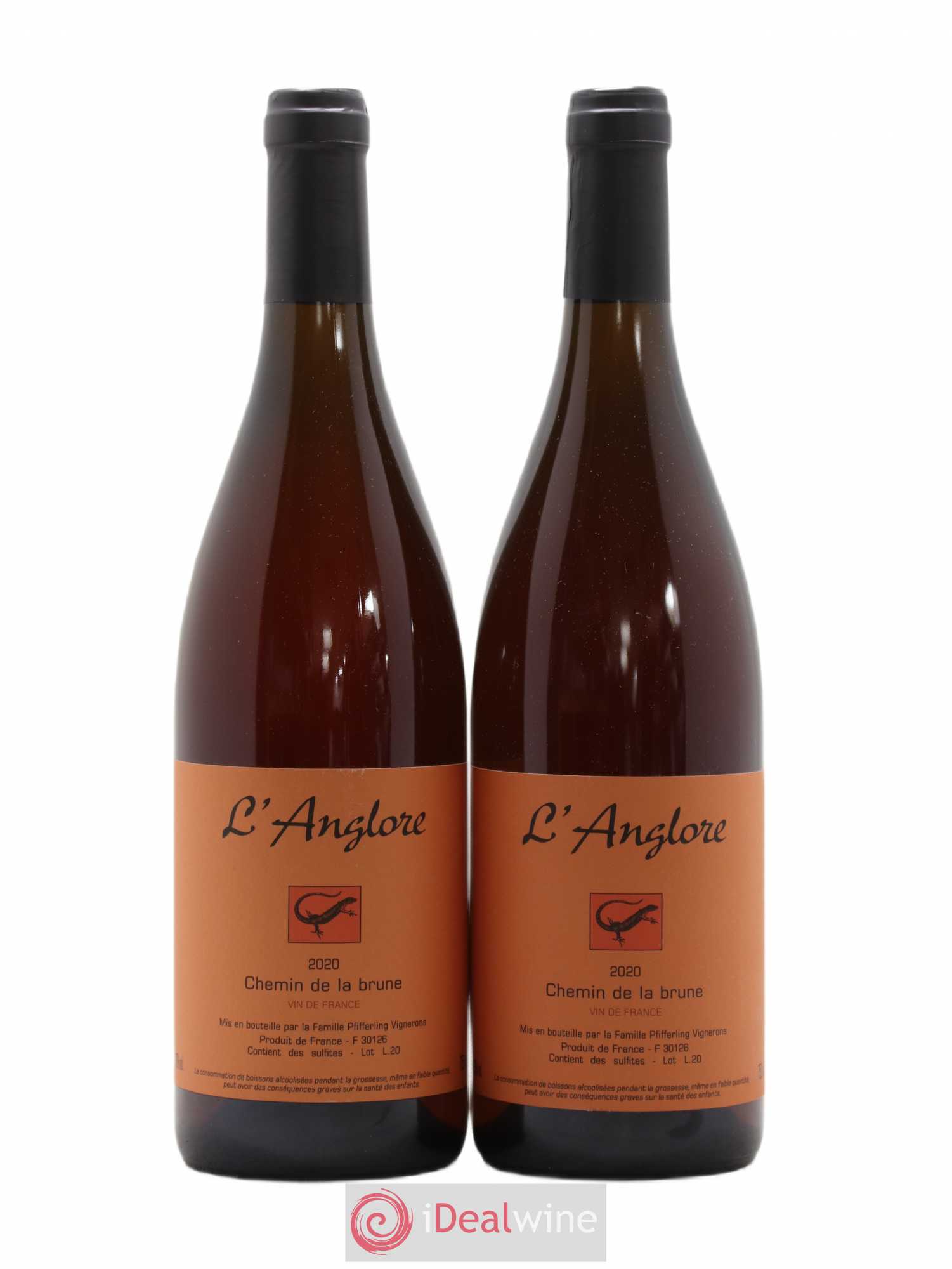 Vin de France Chemin de la brune L'Anglore 2020 - Lot de 2 bouteilles - 0
