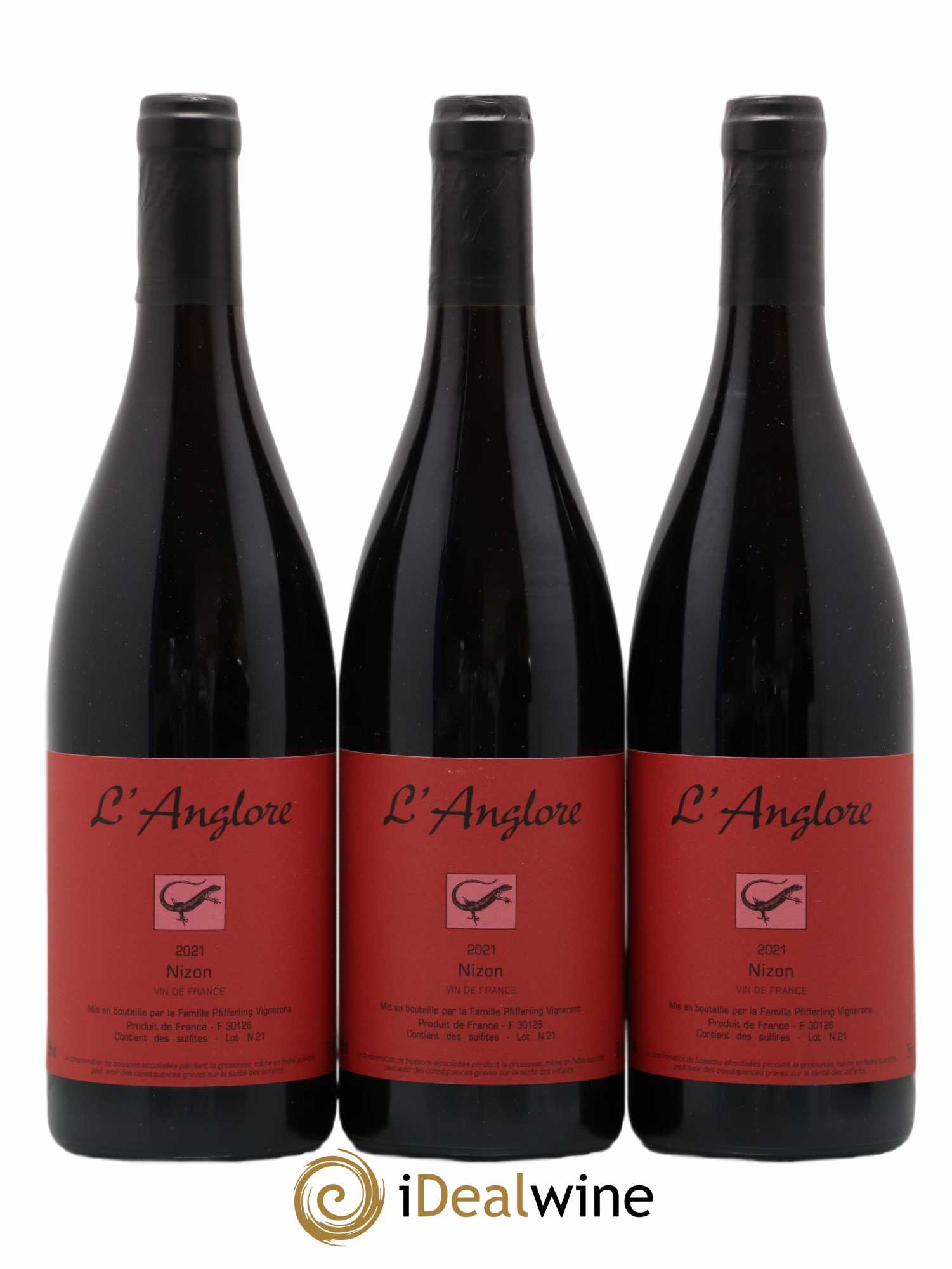 Vin de France Nizon L'Anglore 2021 - Lot de 6 bouteilles - 1