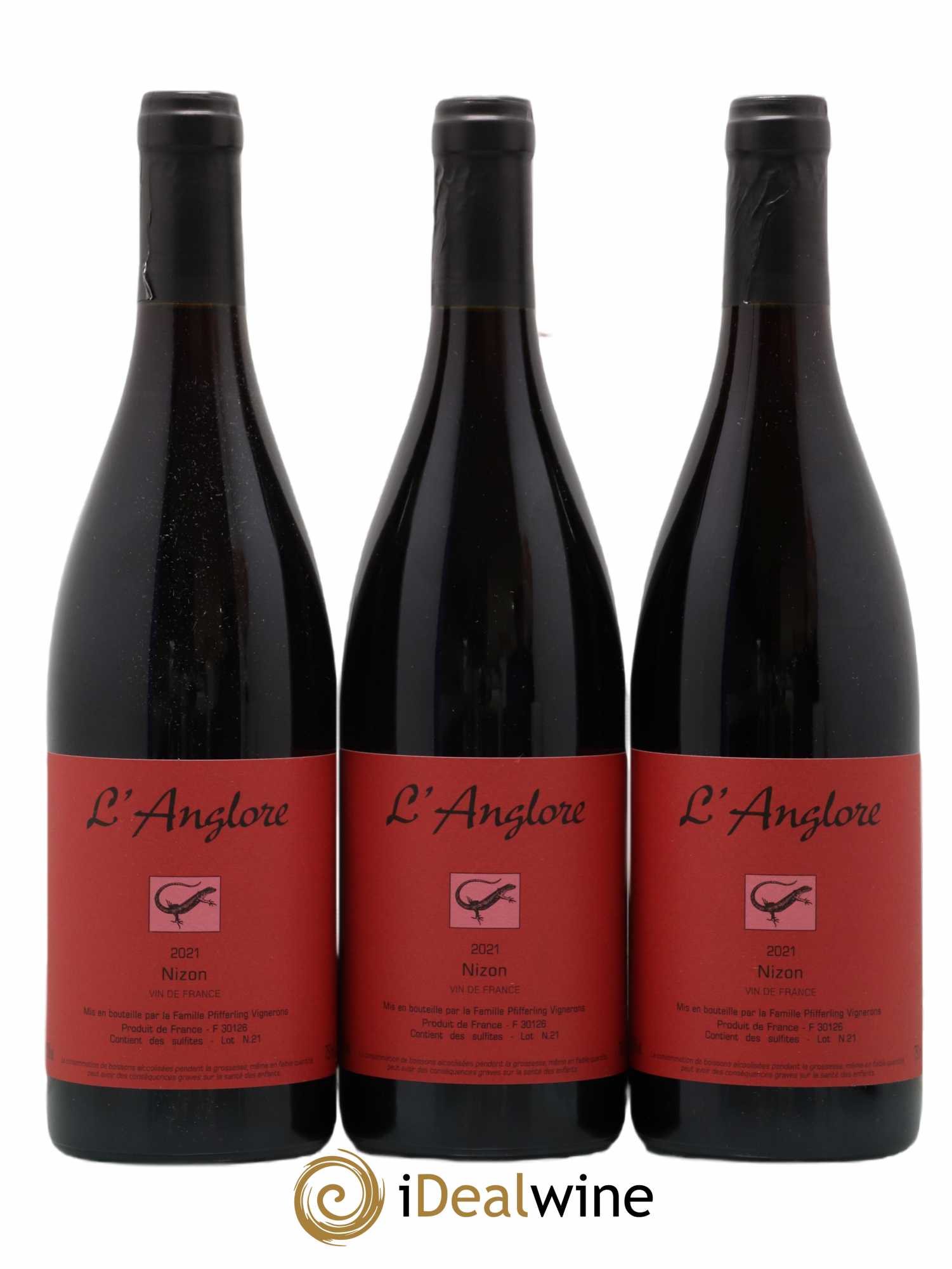 Vin de France Nizon L'Anglore 2021 - Lot de 6 bouteilles - 2