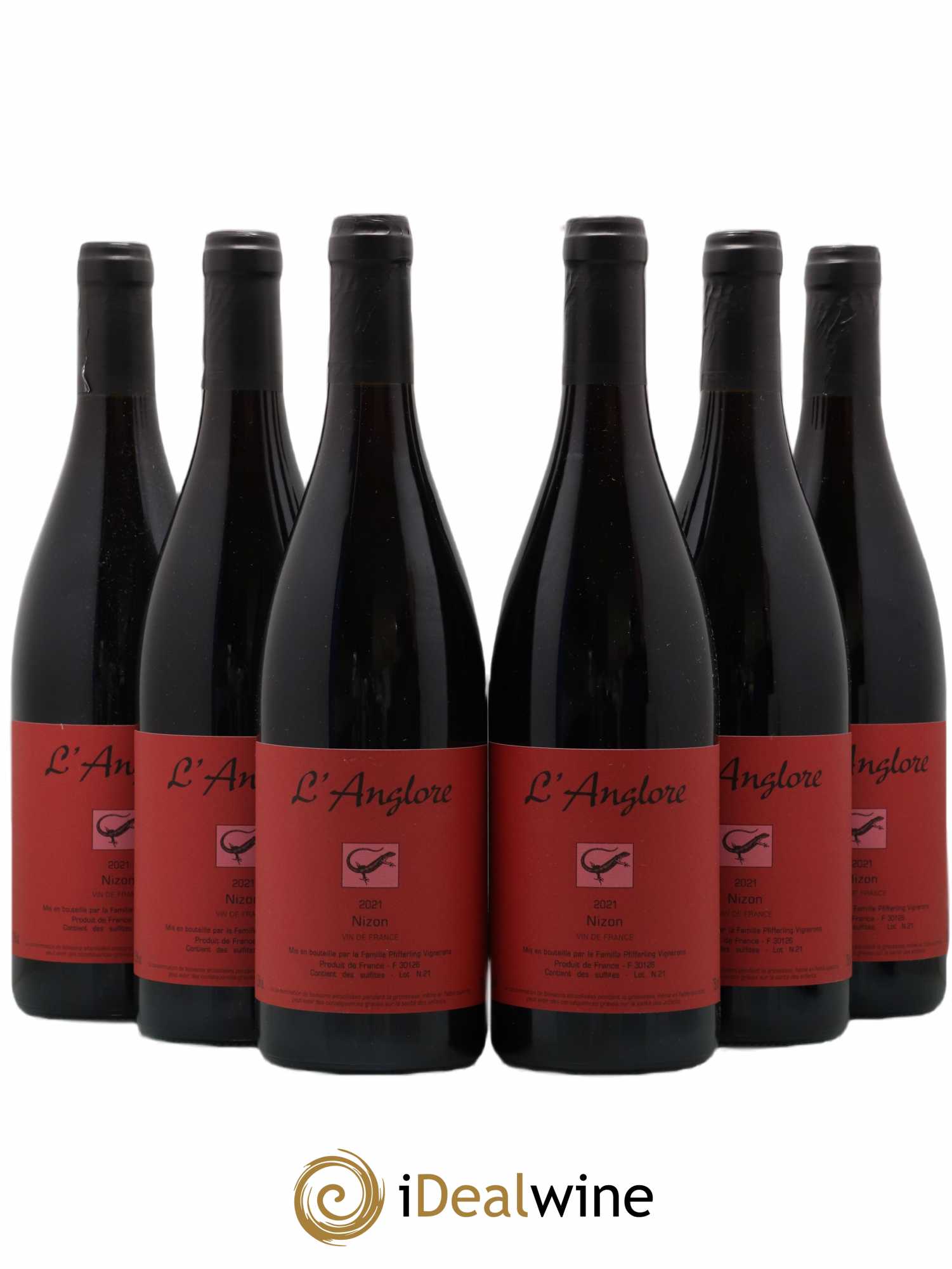 Vin de France Nizon L'Anglore 2021 - Lot de 6 bouteilles - 0