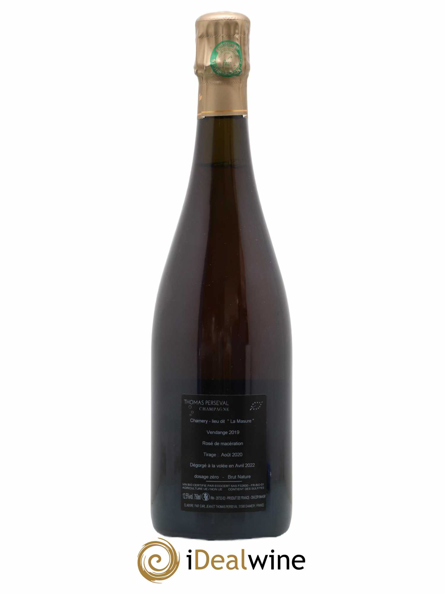 Champagne - Masure Thomas Perseval 2019 - Lot de 1 bouteille - 1